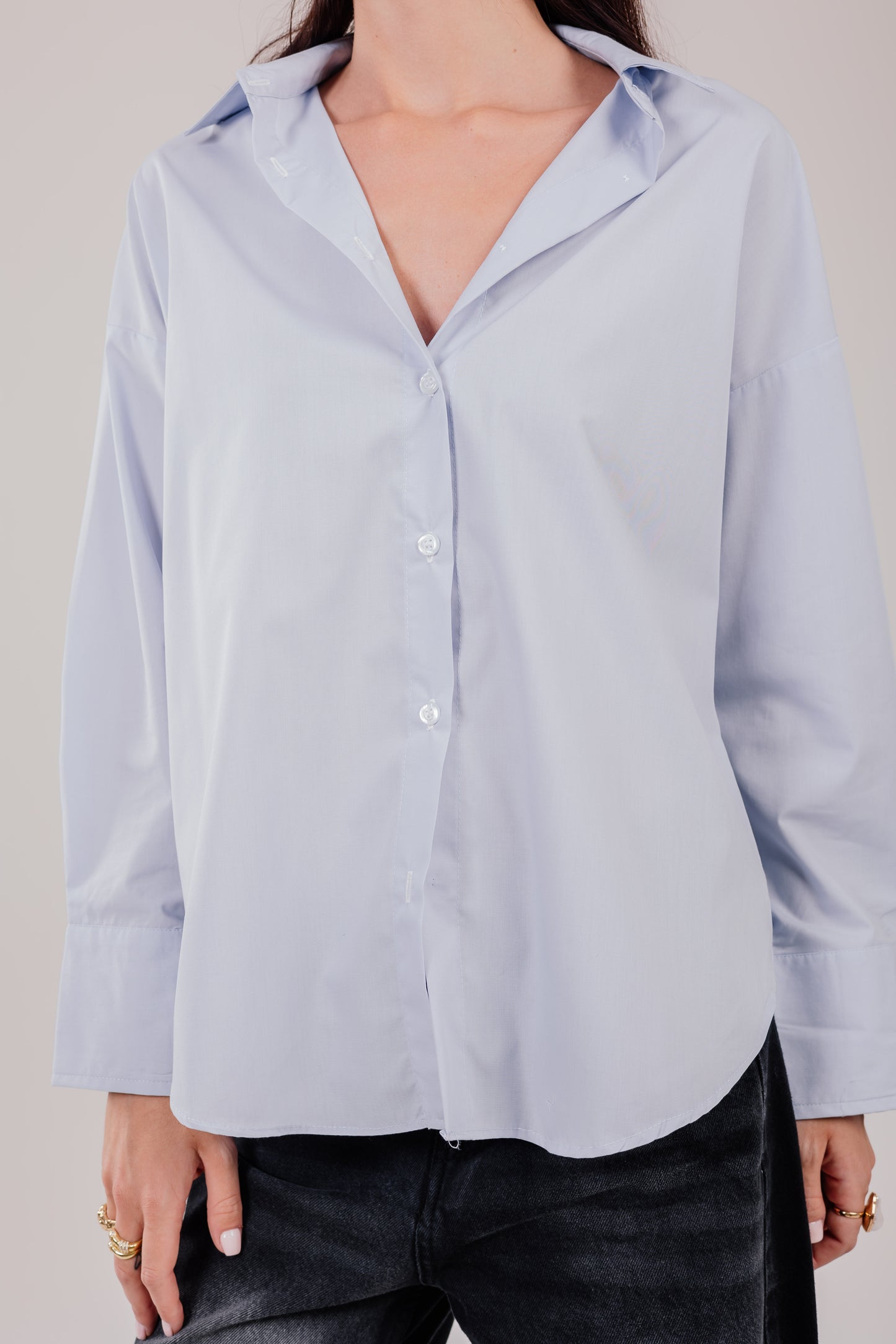 Poplin Baby Blue Shirt