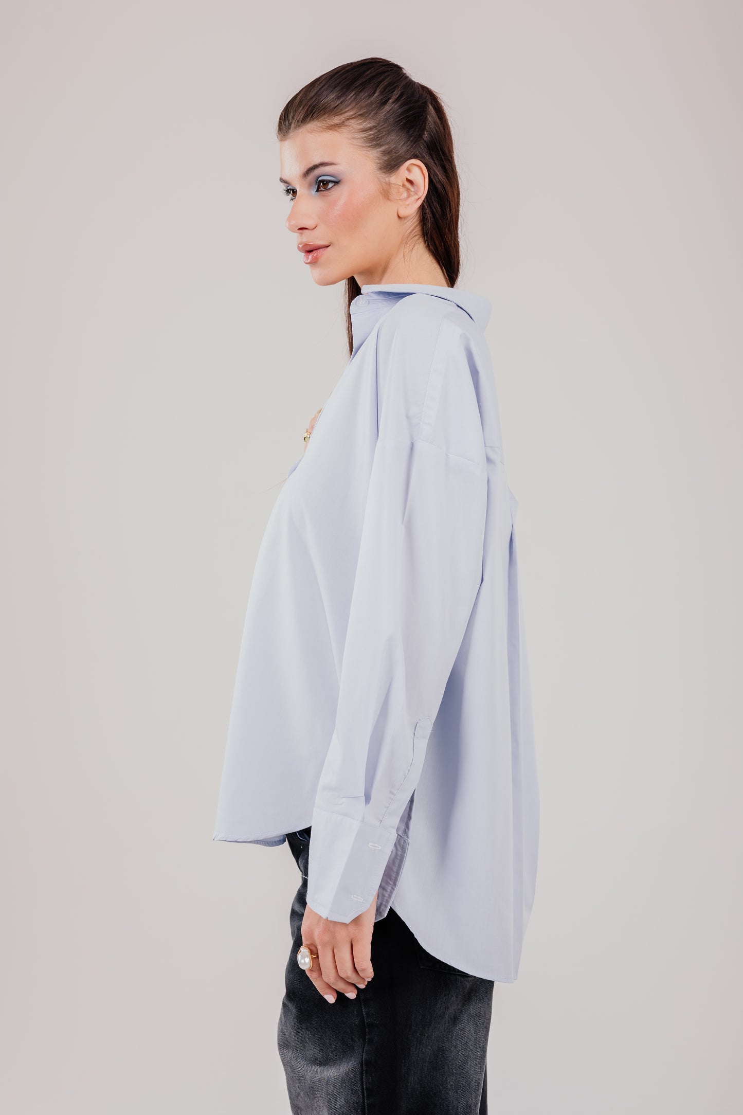 Poplin Baby Blue Shirt