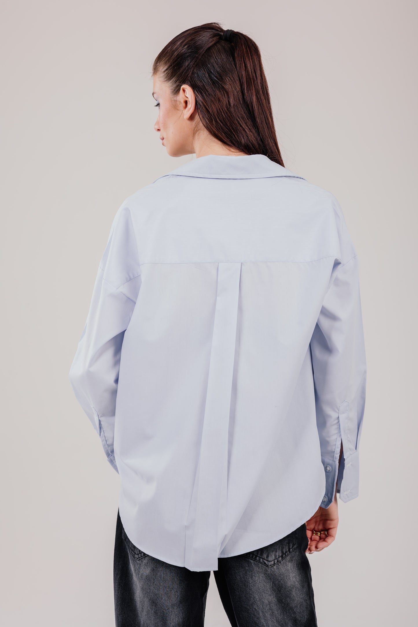 Poplin Baby Blue Shirt