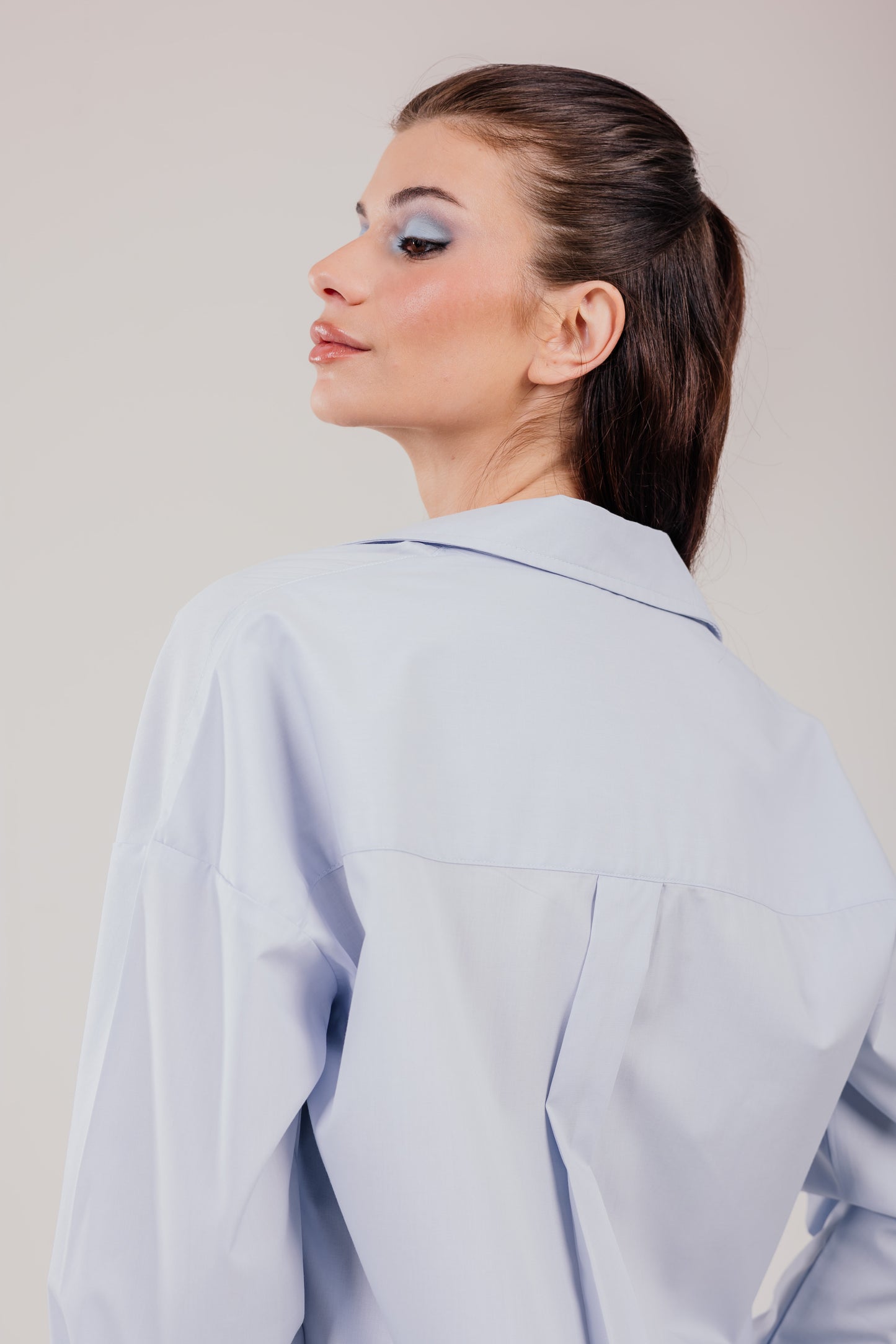 Poplin Baby Blue Shirt