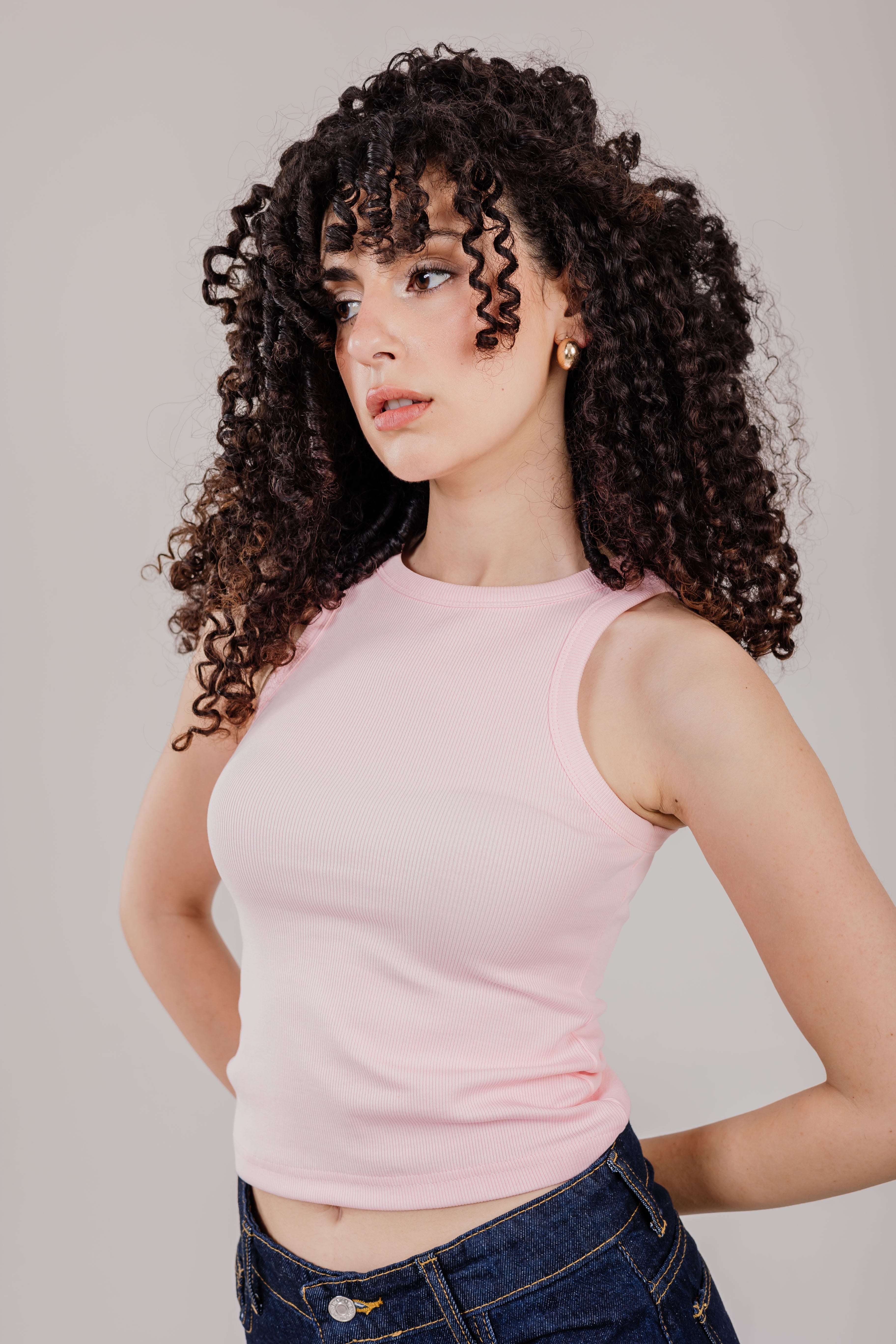 Crew Tank Top Ribbed