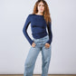 Crew Neck Long Sleeve Top