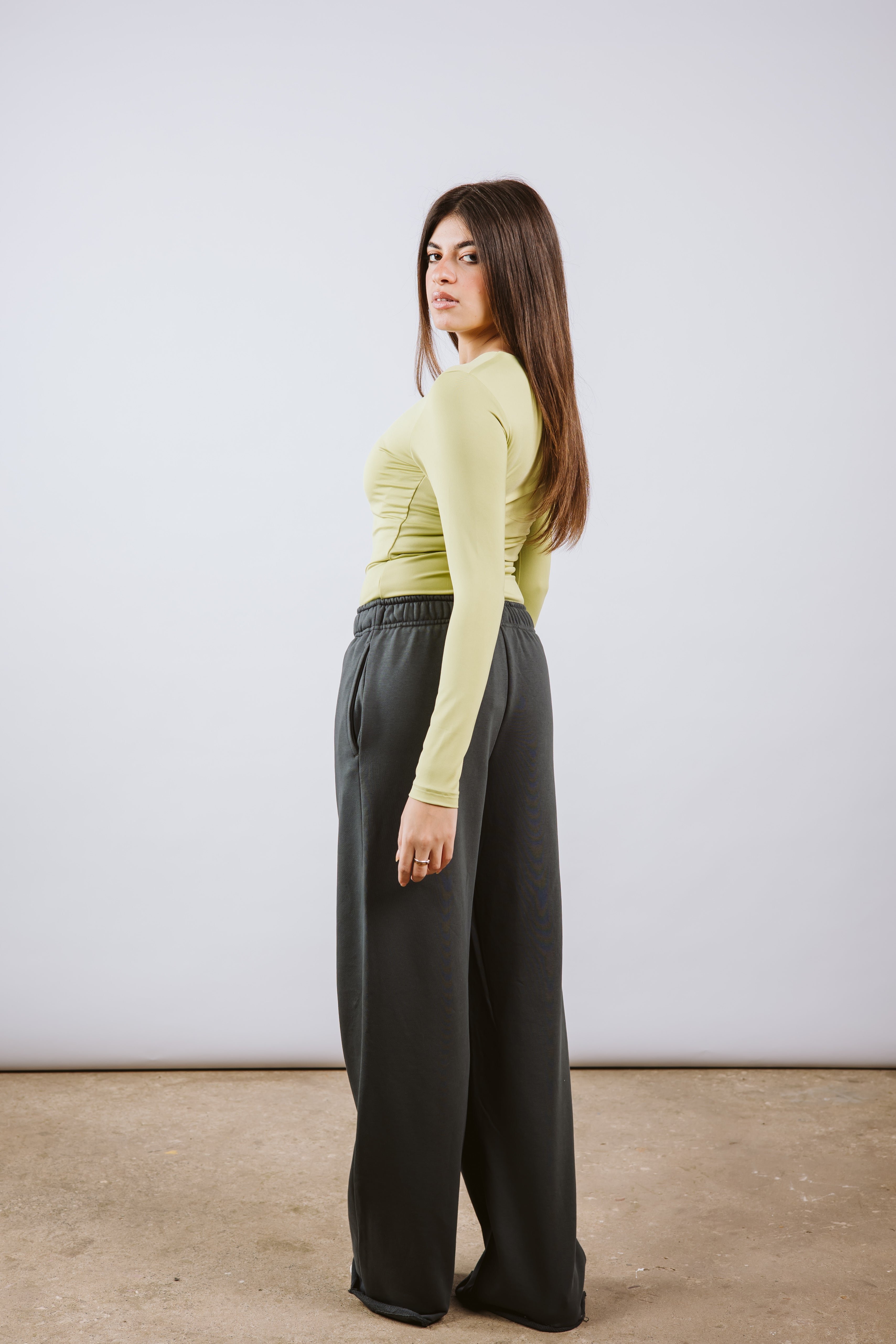 Crew Neck Long Sleeve Top