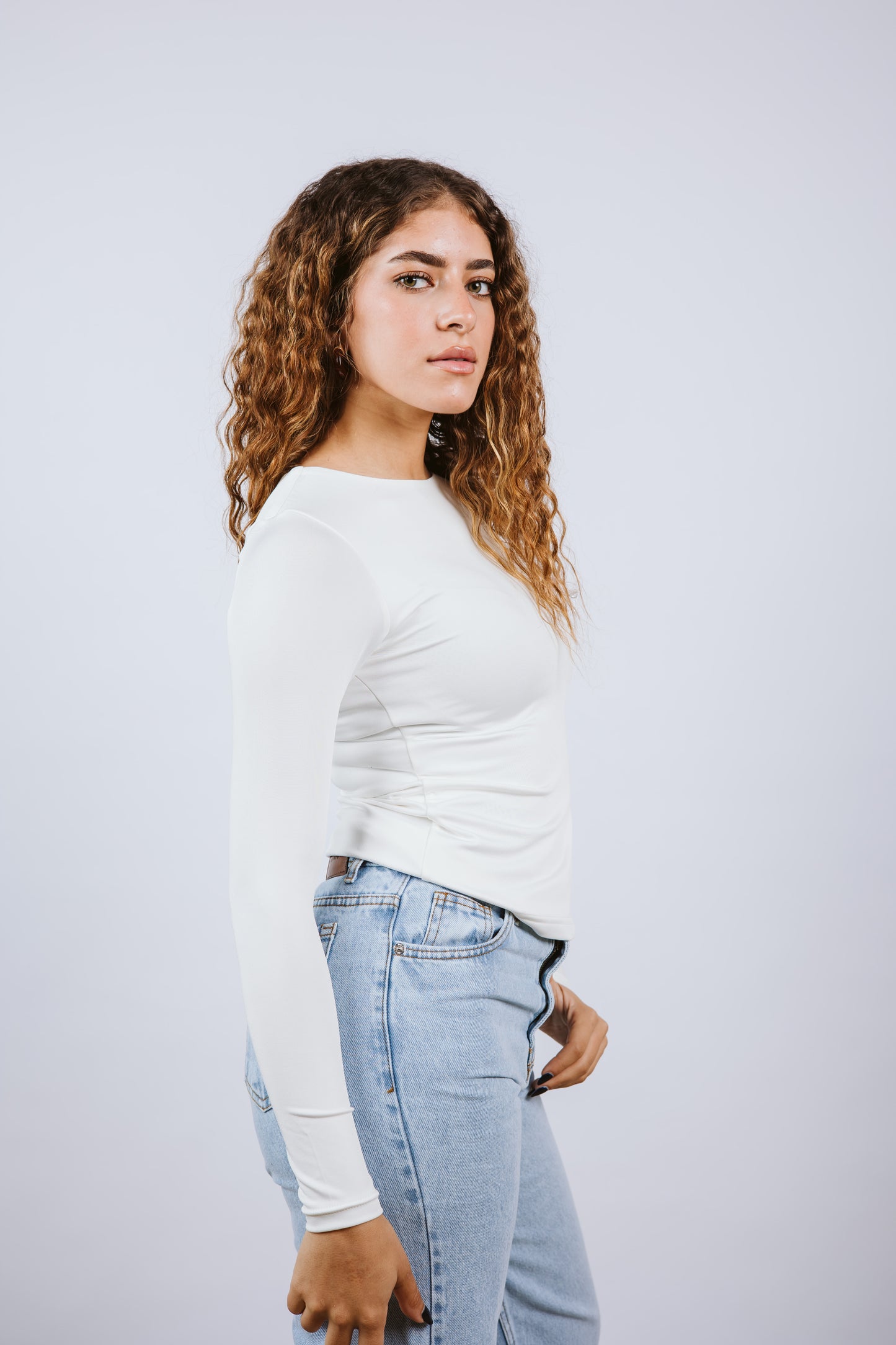 Crew Neck Long Sleeve Top