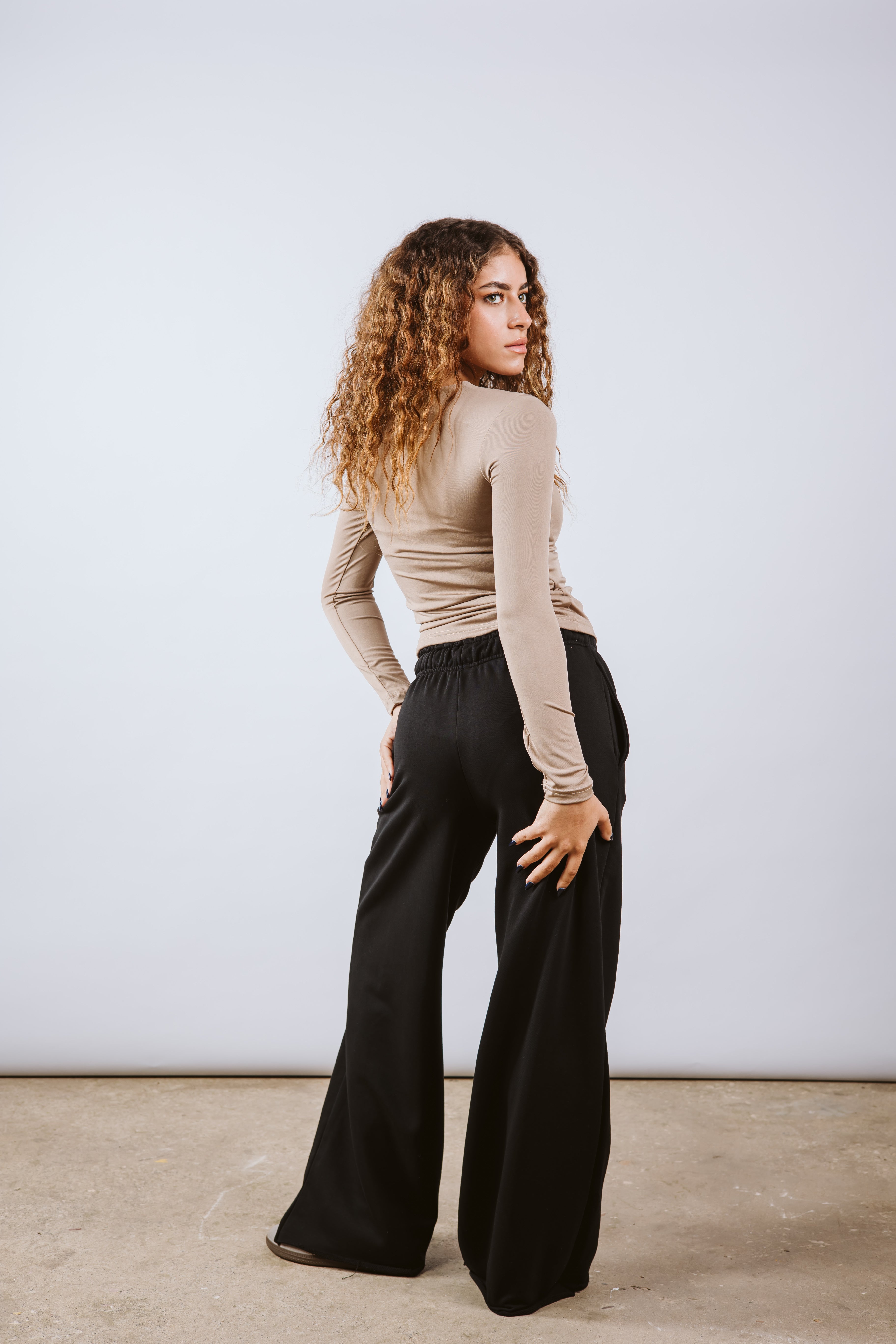 Crew Neck Long Sleeve Top