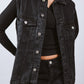 VEST DENIM BLACK