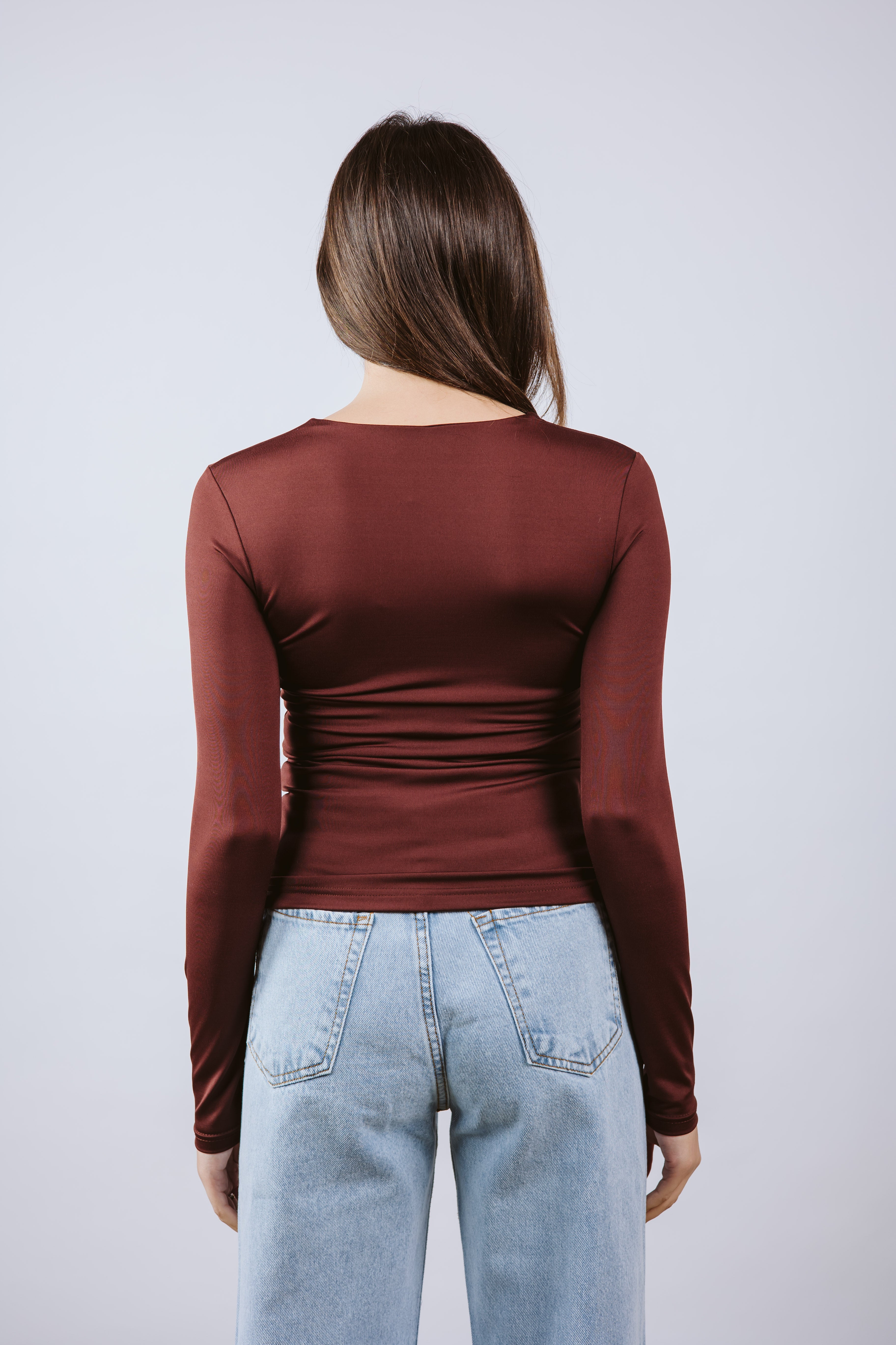 Crew Neck Long Sleeve Top