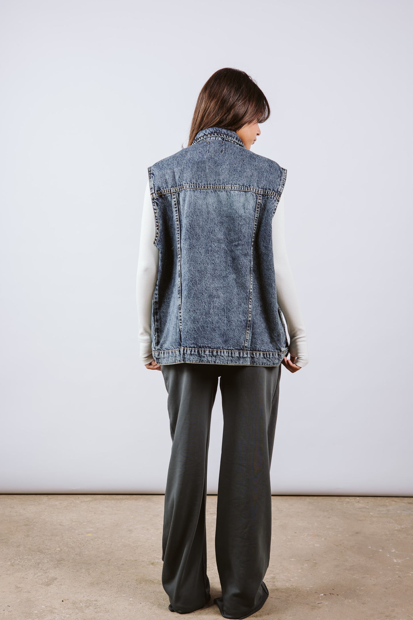 VEST DENIM BLUE