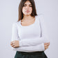 Square Neck Long Sleeve Top