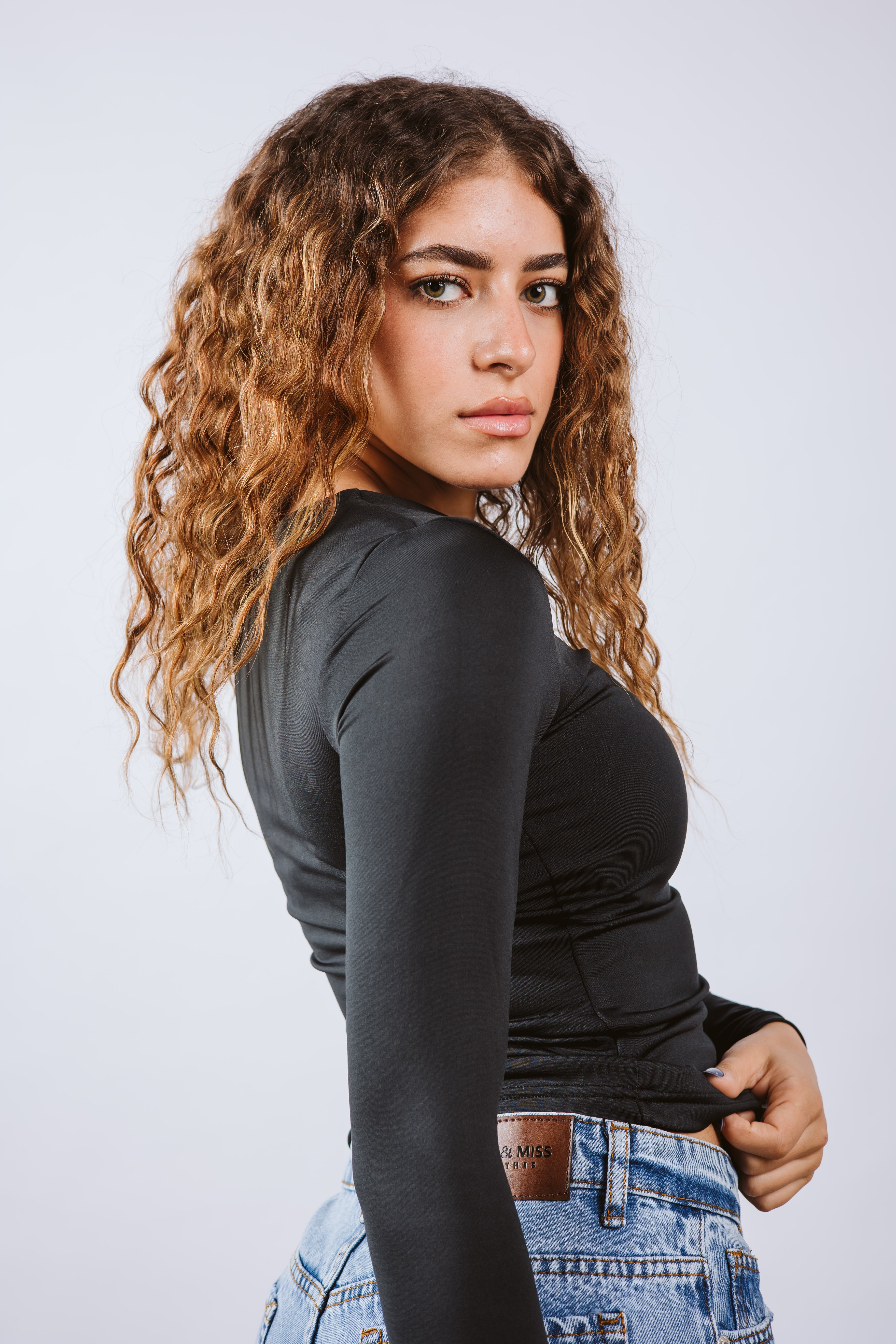 Crew Neck Long Sleeve Top