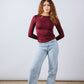 Crew Neck Long Sleeve Top