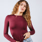 Crew Neck Long Sleeve Top