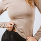 Crew Neck Long Sleeve Top