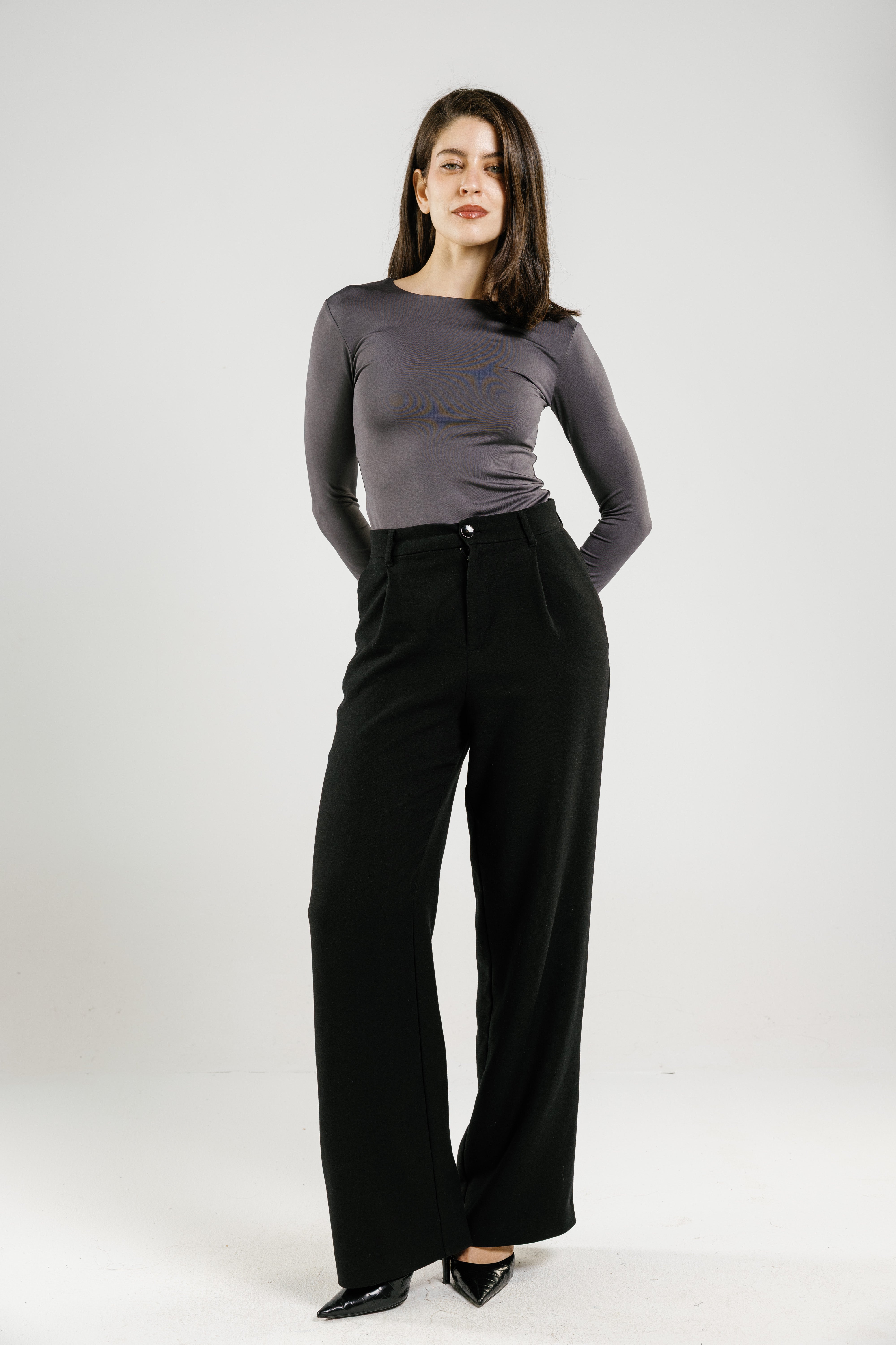 Crew Neck Long Sleeve Top