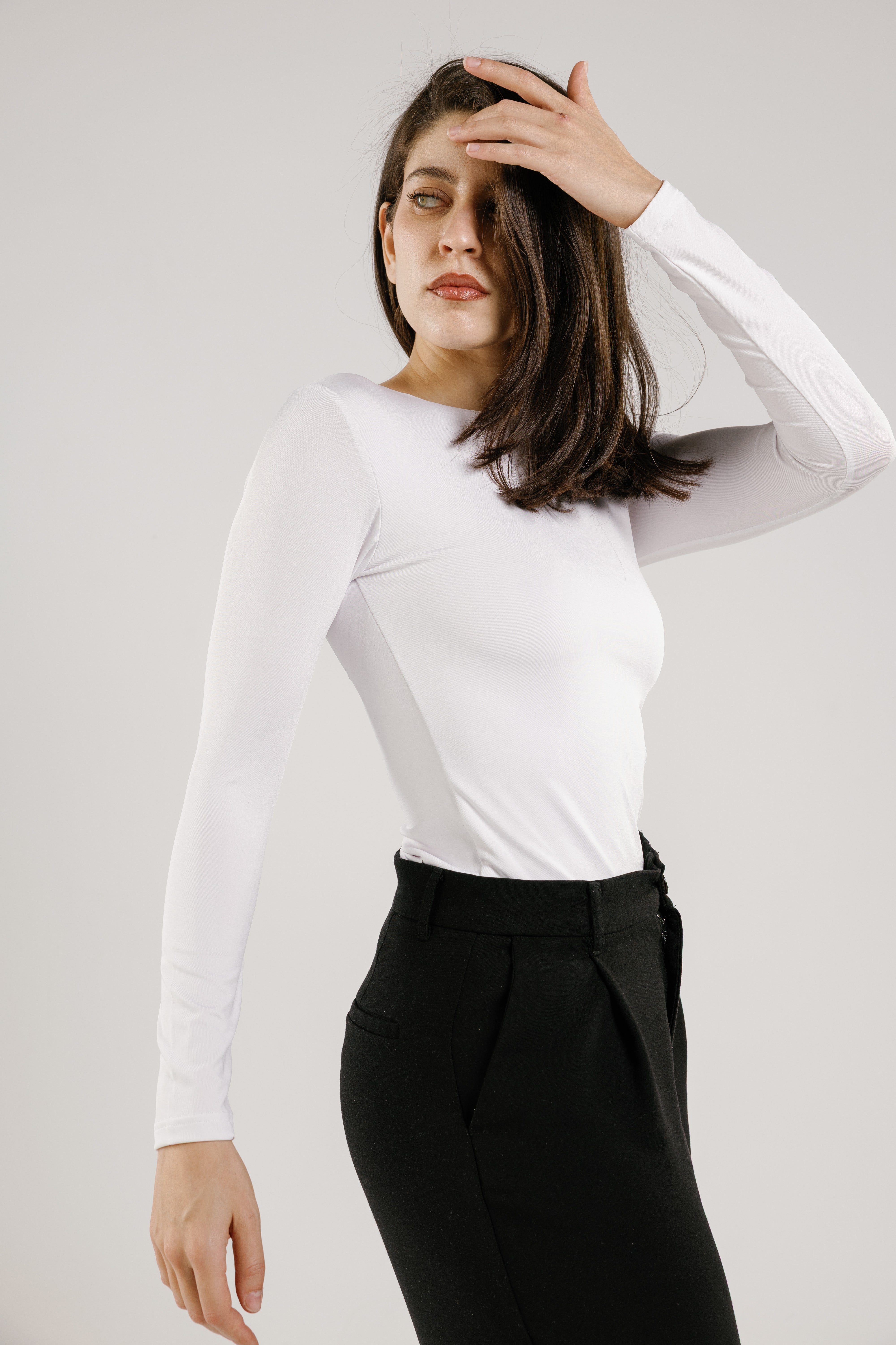 Crew Neck Long Sleeve Top