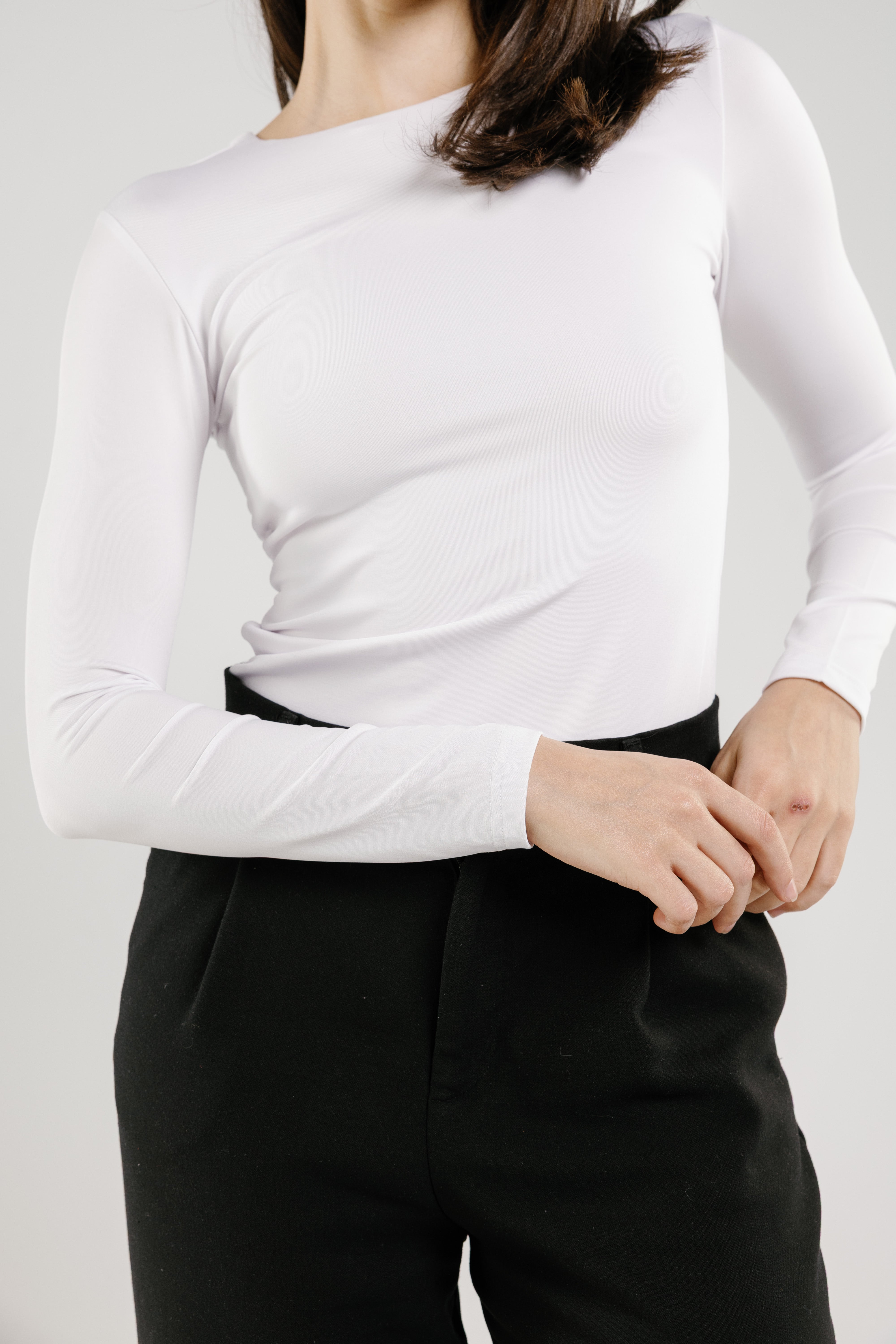 Crew Neck Long Sleeve Top