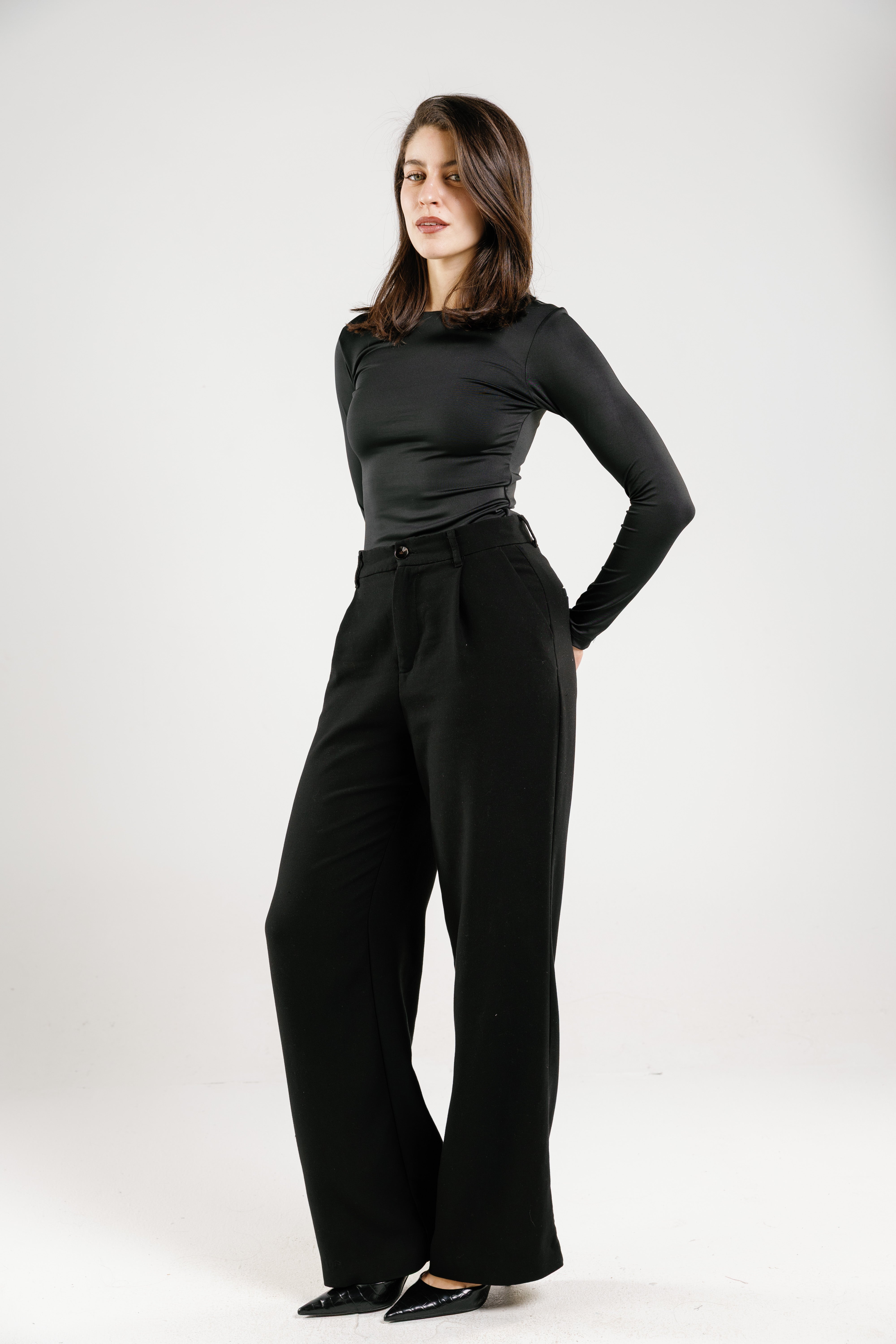 Crew Neck Long Sleeve Top