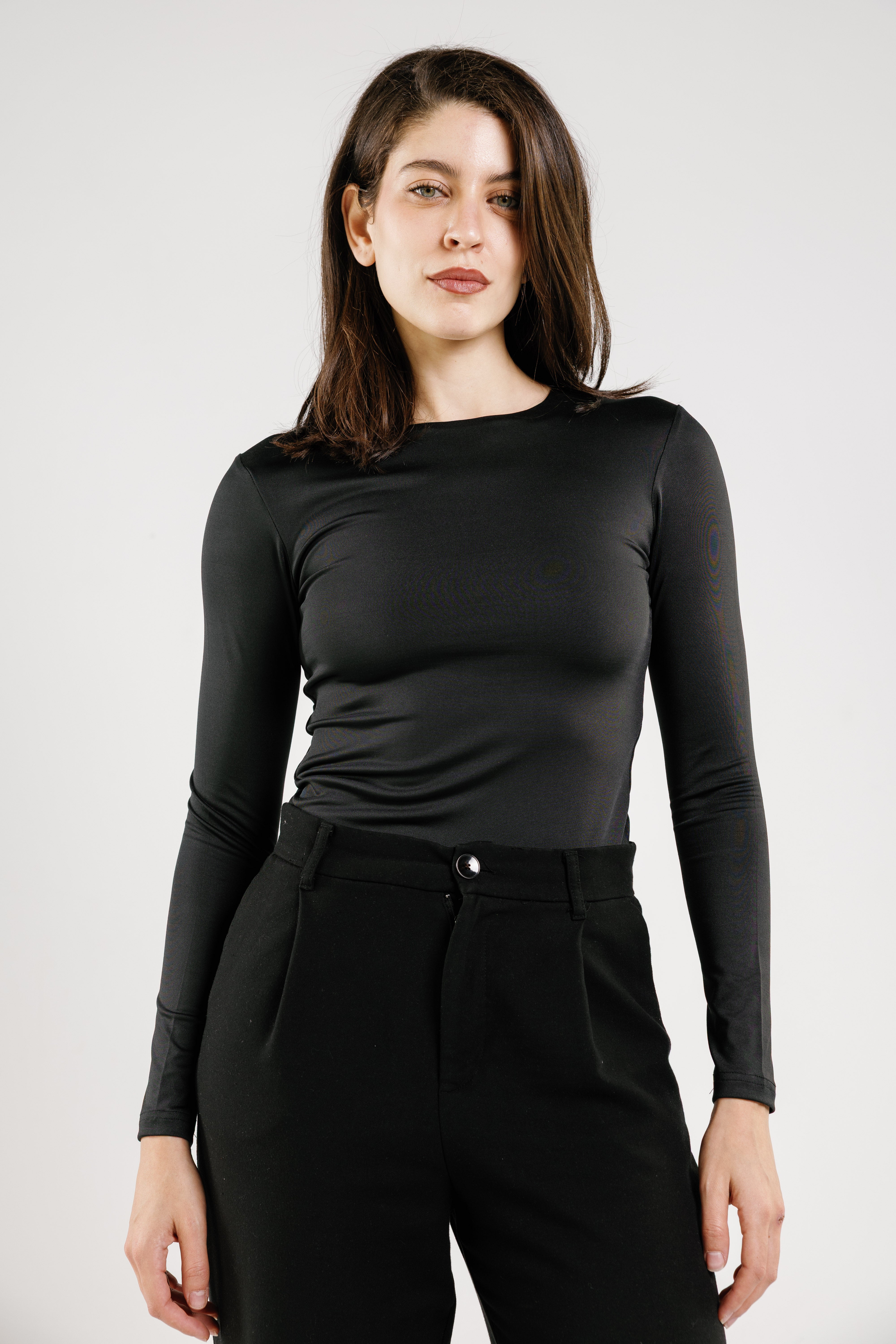 Crew Neck Long Sleeve Top