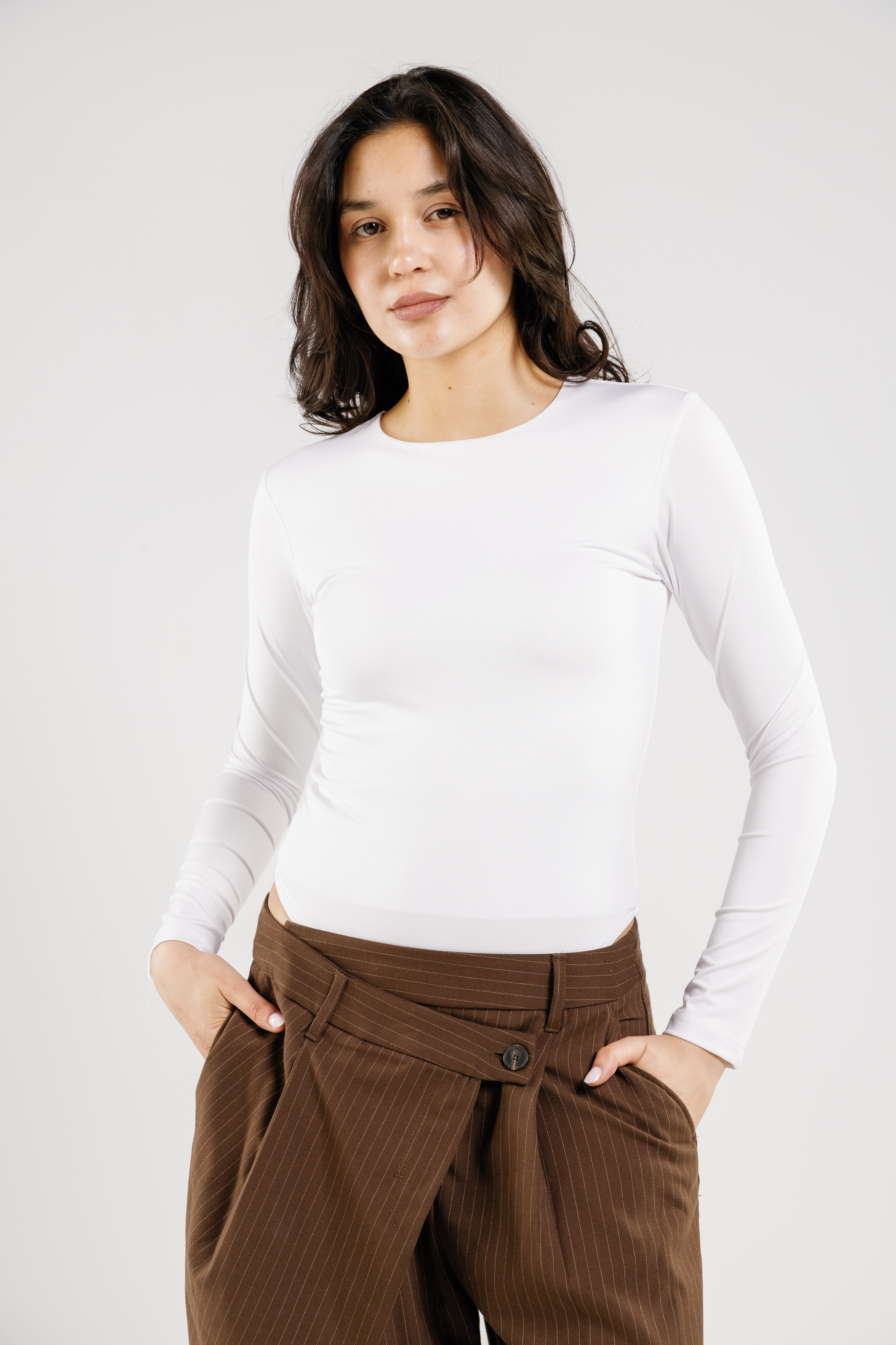 Crew Neck Long Sleeve Top