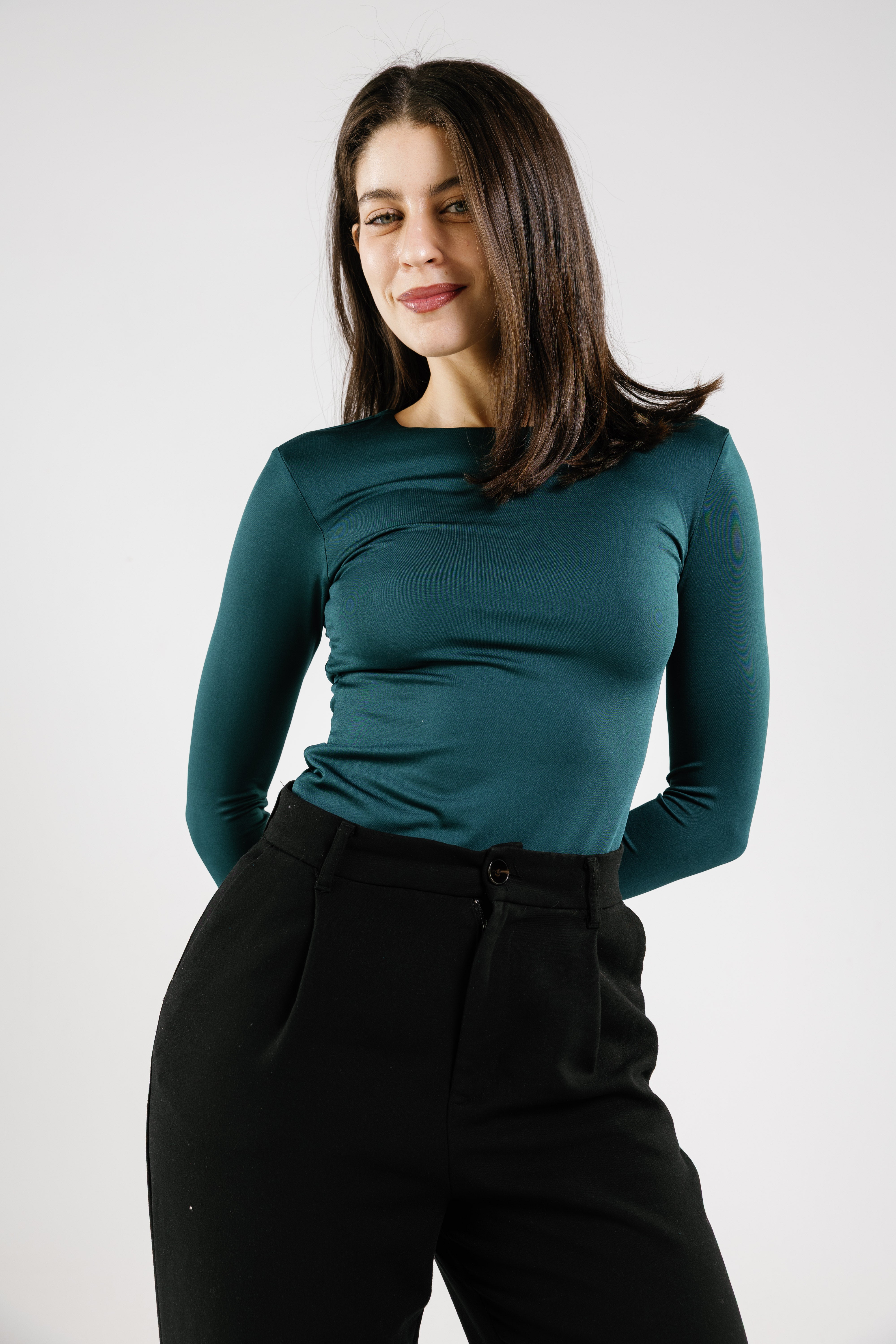 Crew Neck Long Sleeve Top