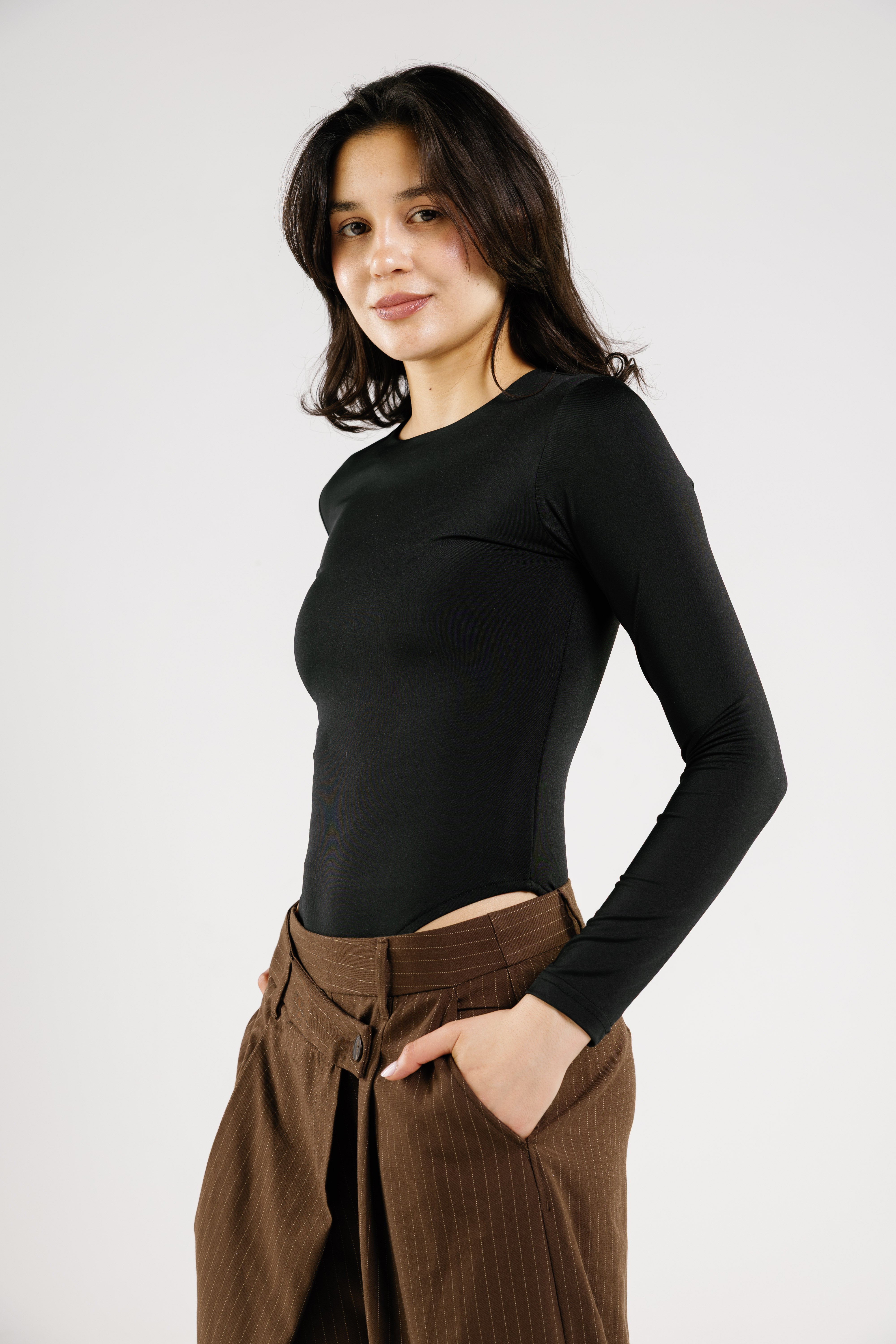 Bodysuit Crew-Neck Long Sleeve