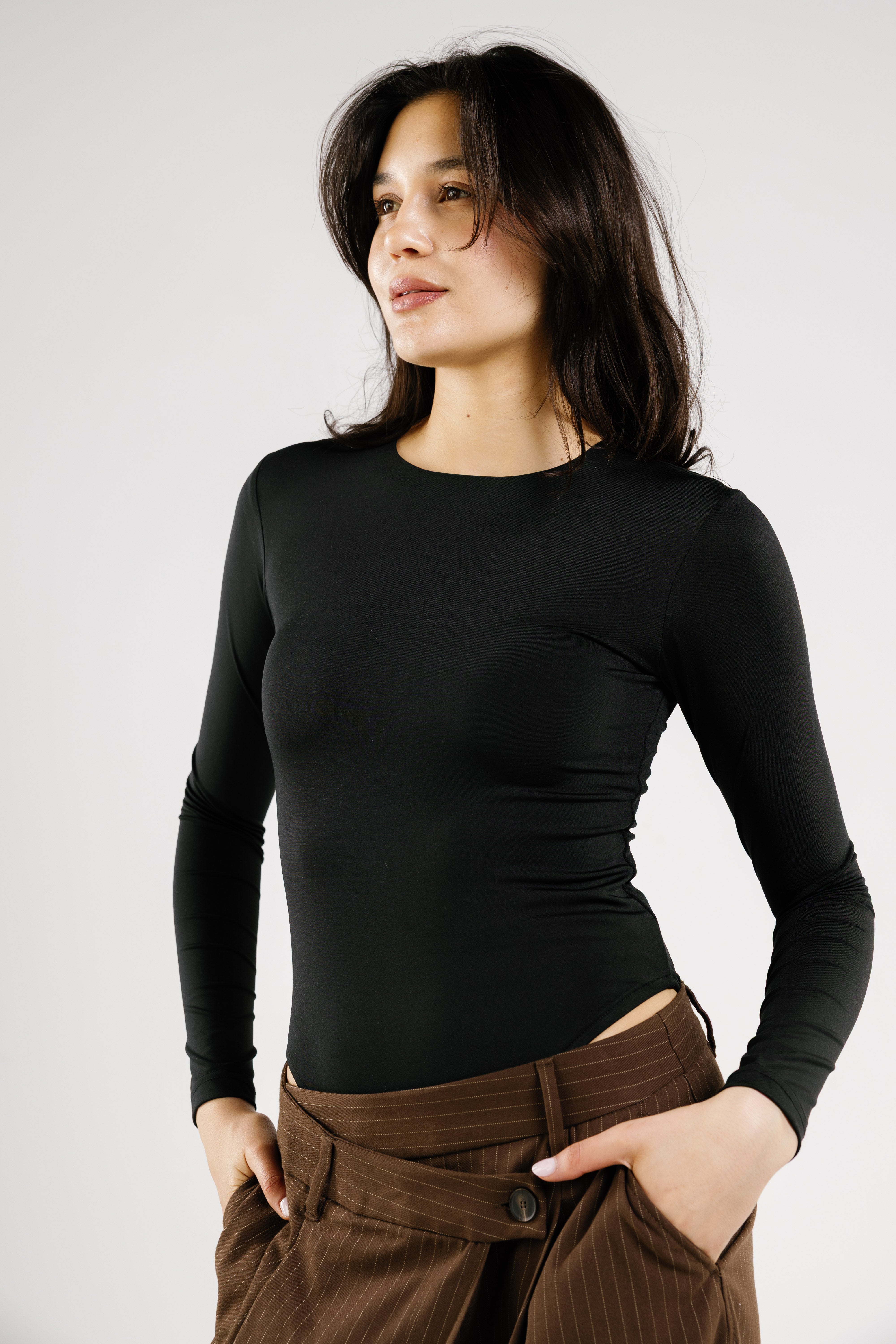 Bodysuit Crew-Neck Long Sleeve
