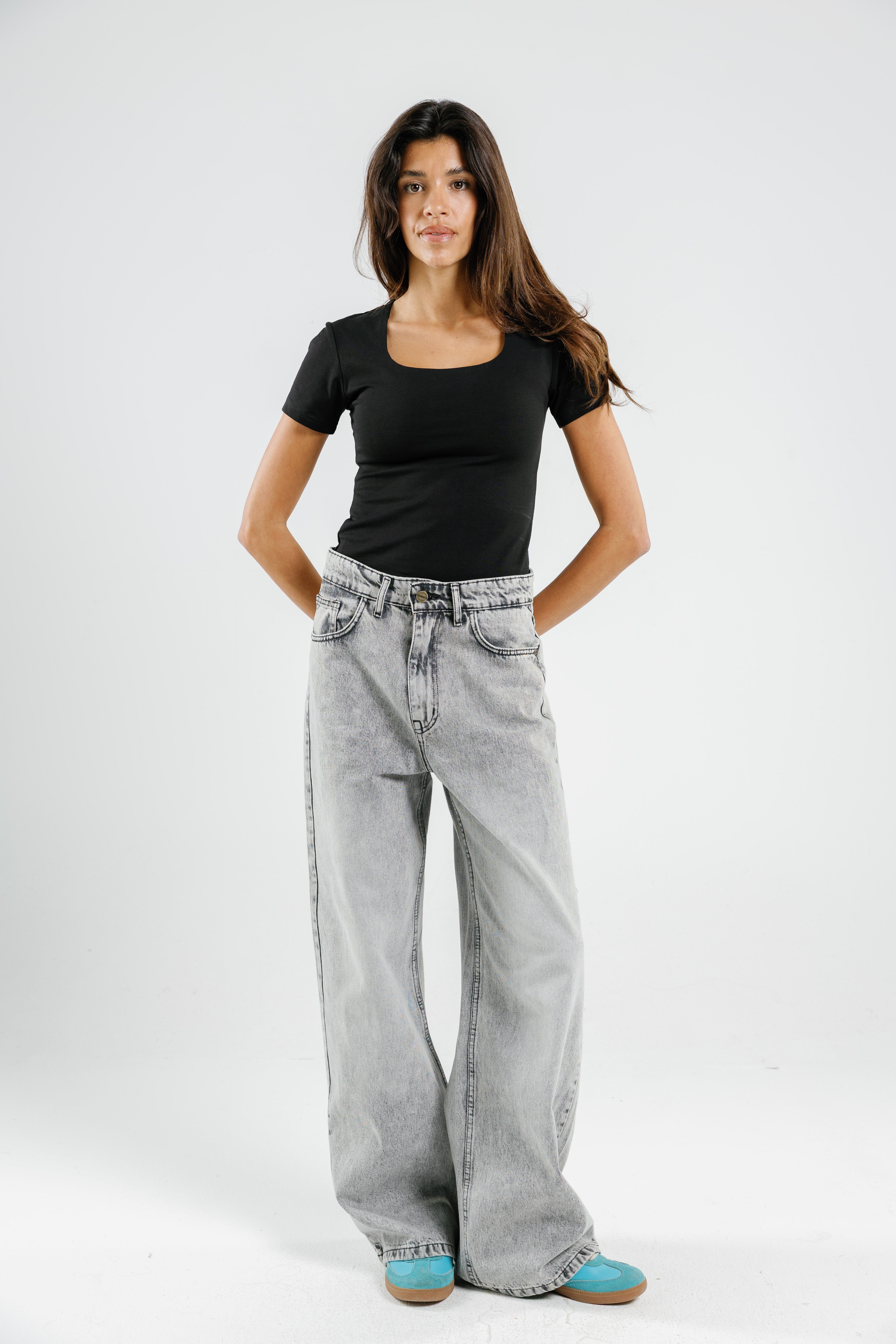 Cotton Square neck Short Sleeve