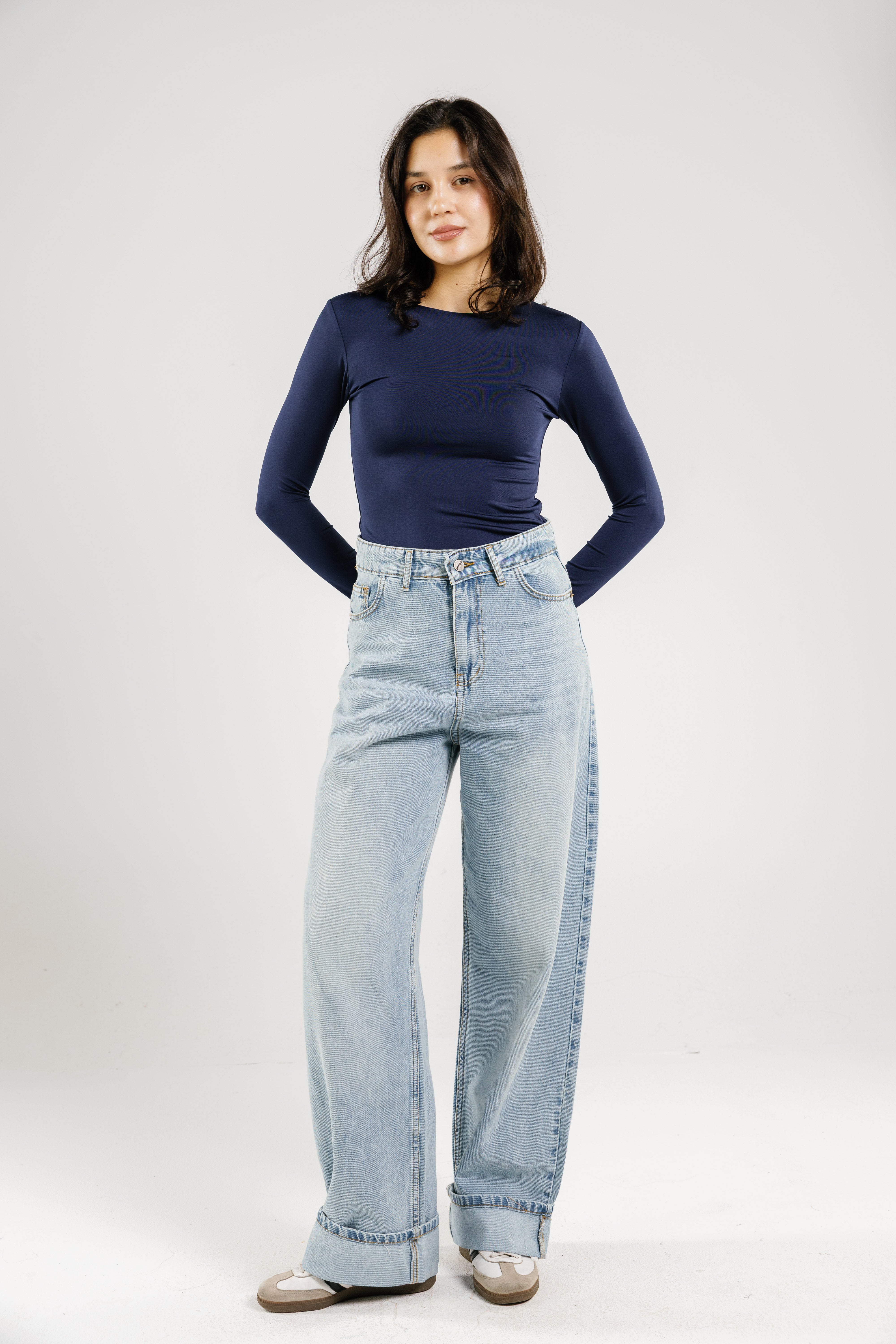 Crew Neck Long Sleeve Top