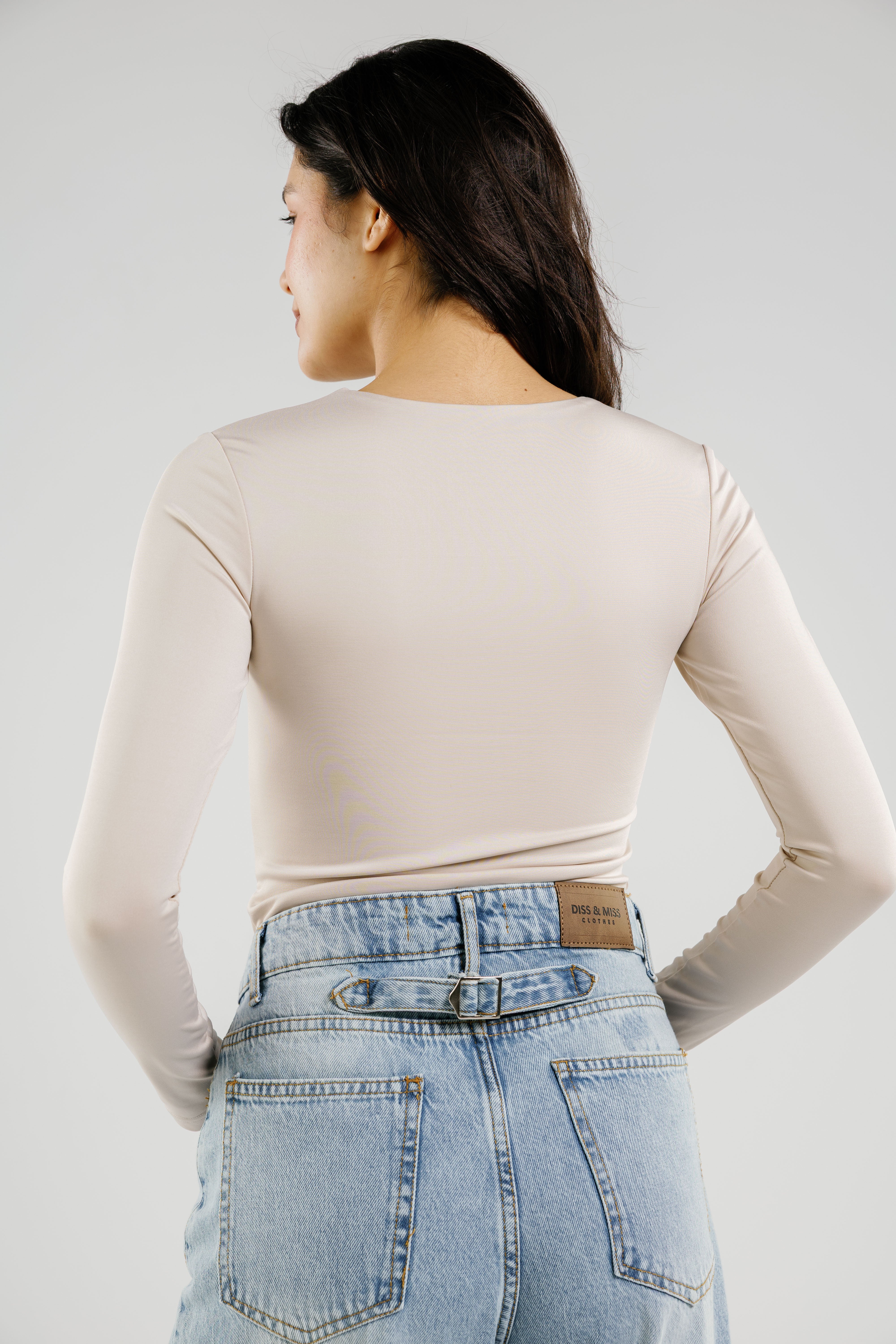 Crew Neck Long Sleeve Top