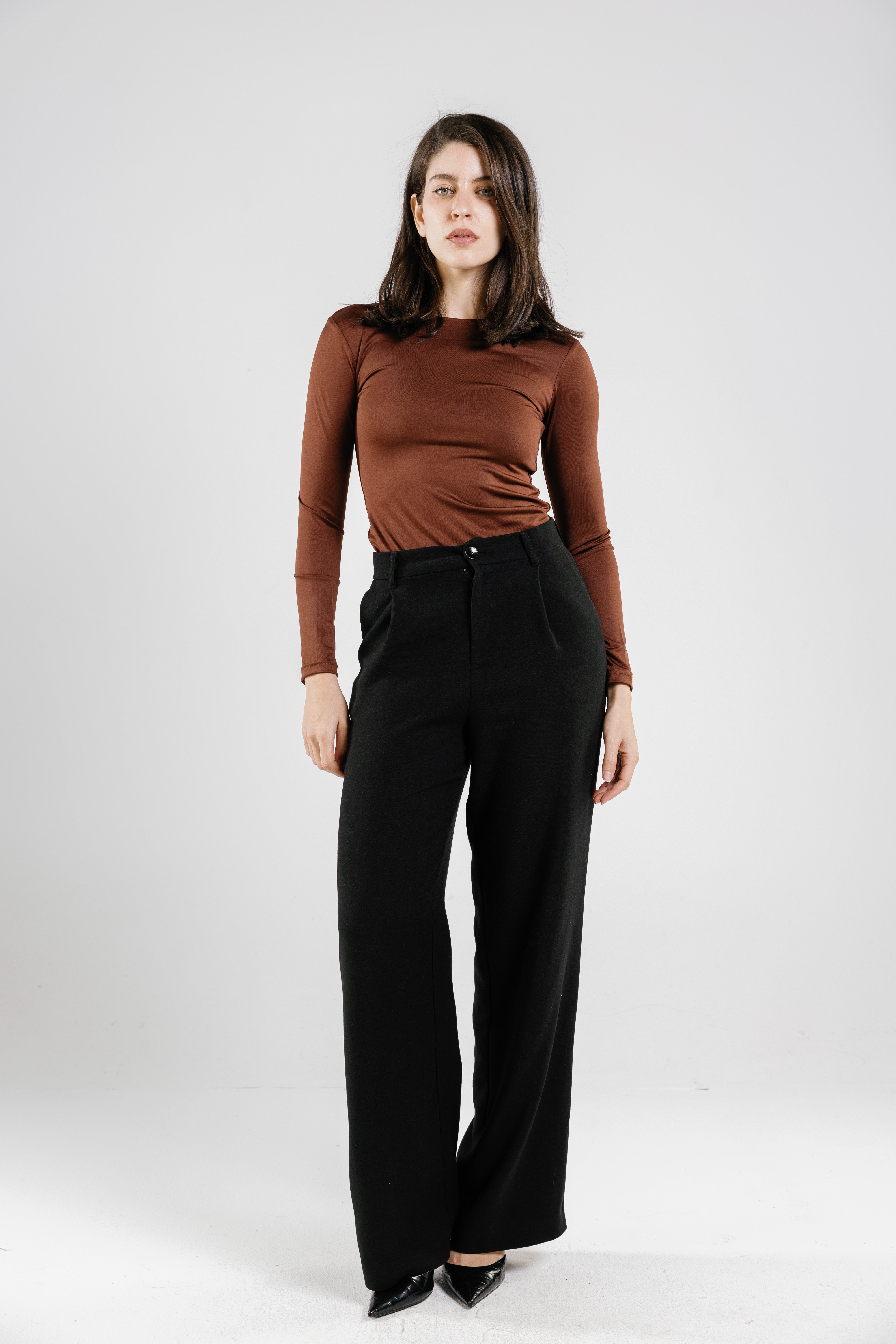 Crew Neck Long Sleeve Top
