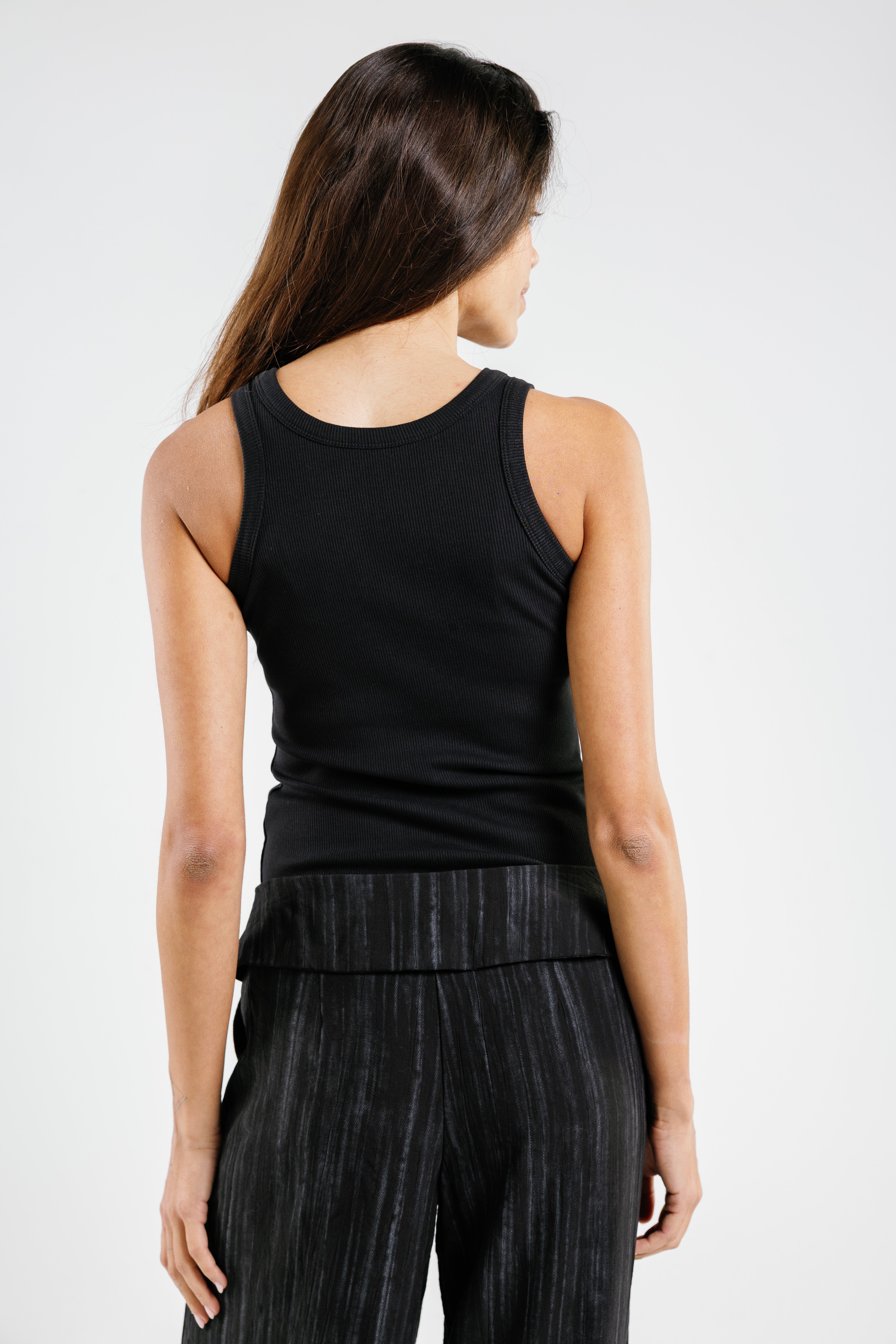 Round Tank Top Ribbed