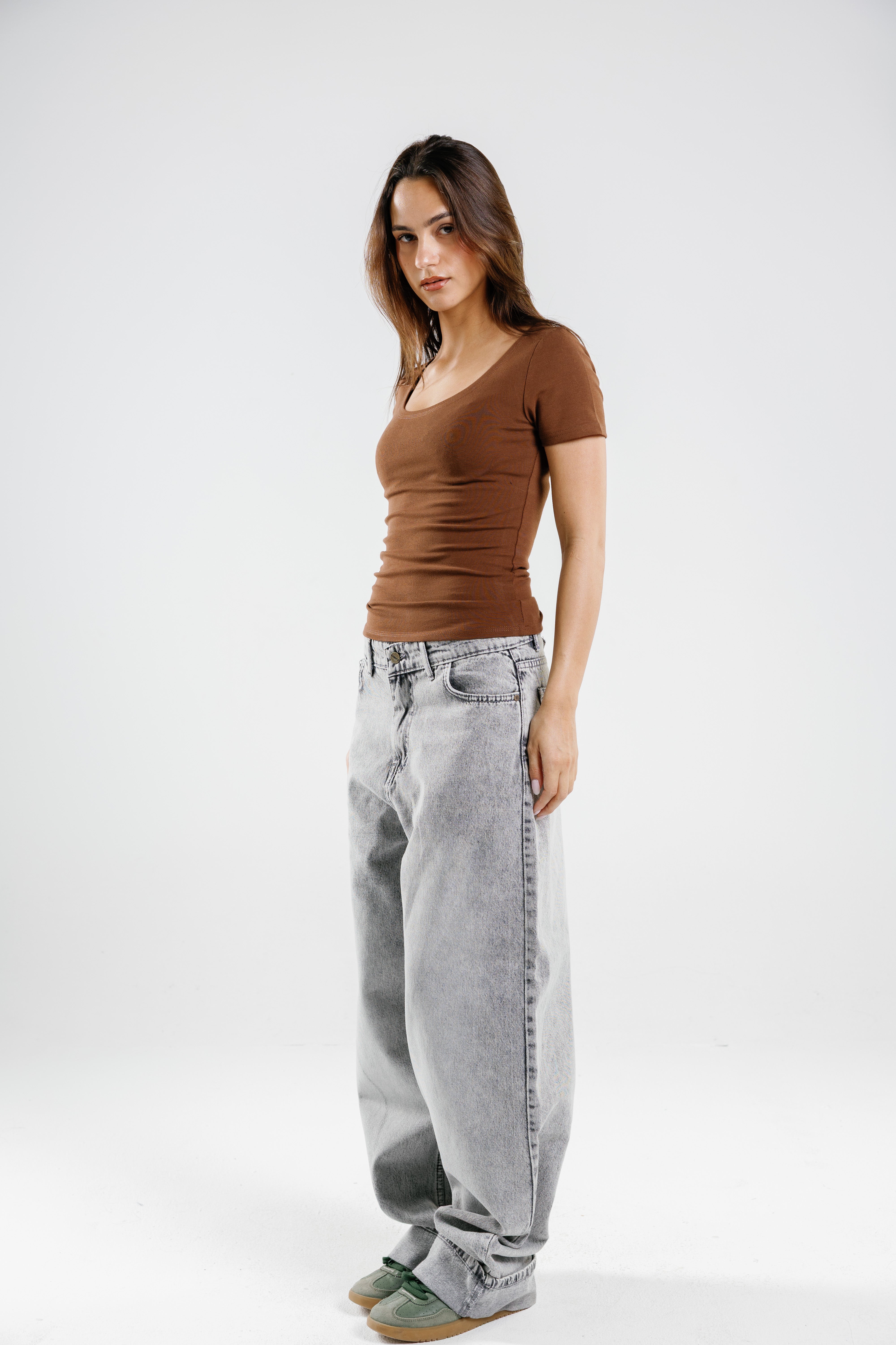 Round Short Sleeve Top