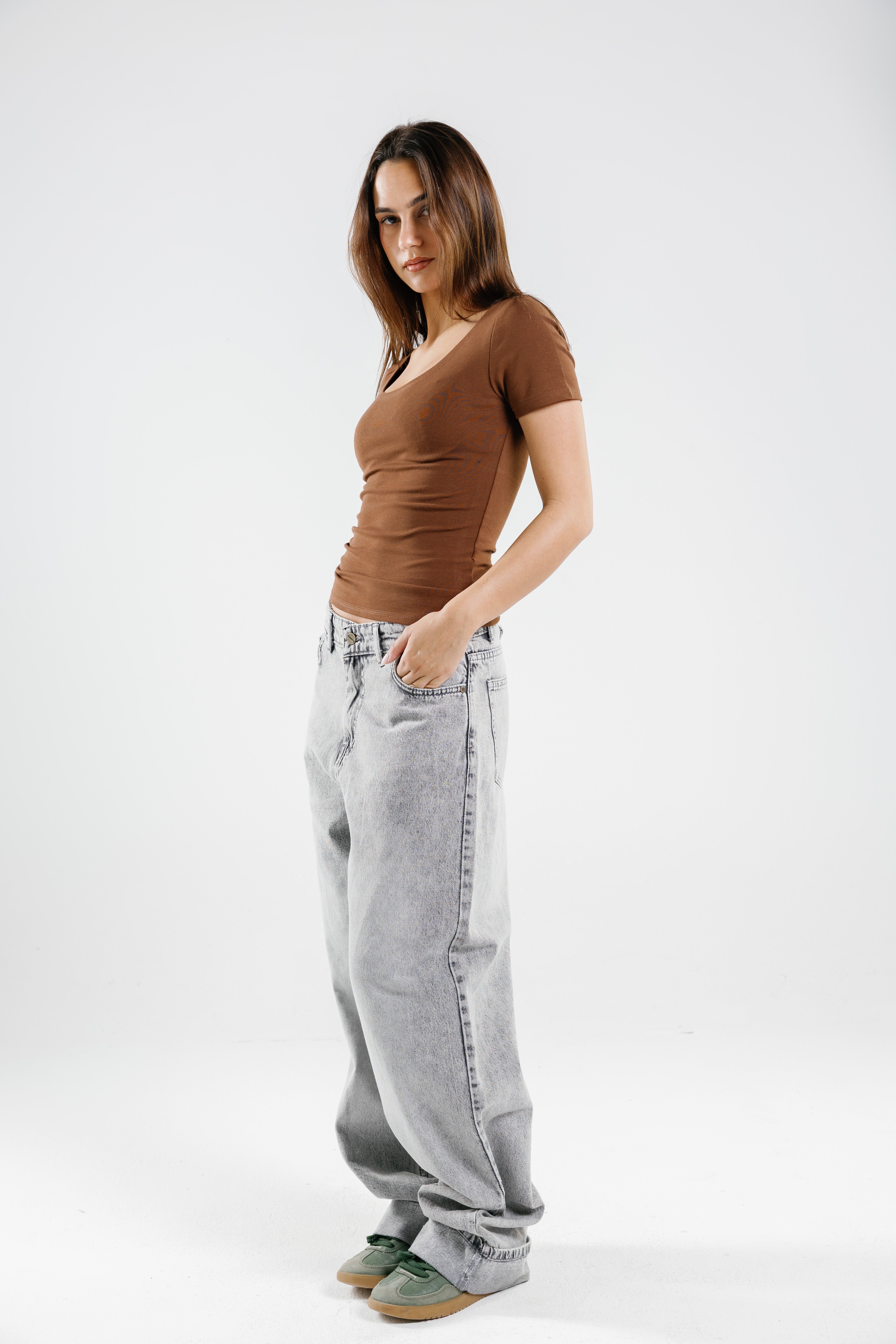 Round Short Sleeve Top