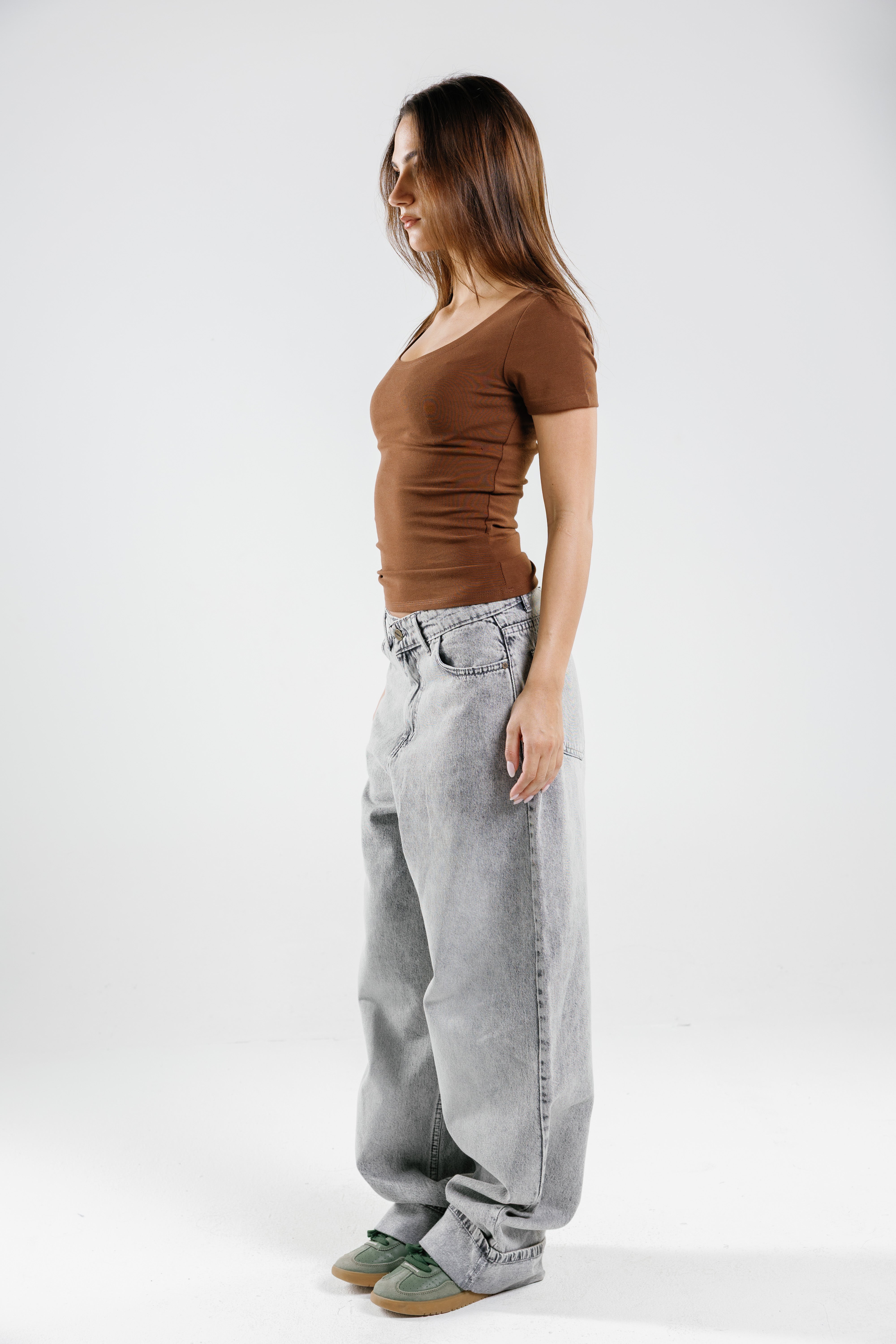 Round Short Sleeve Top