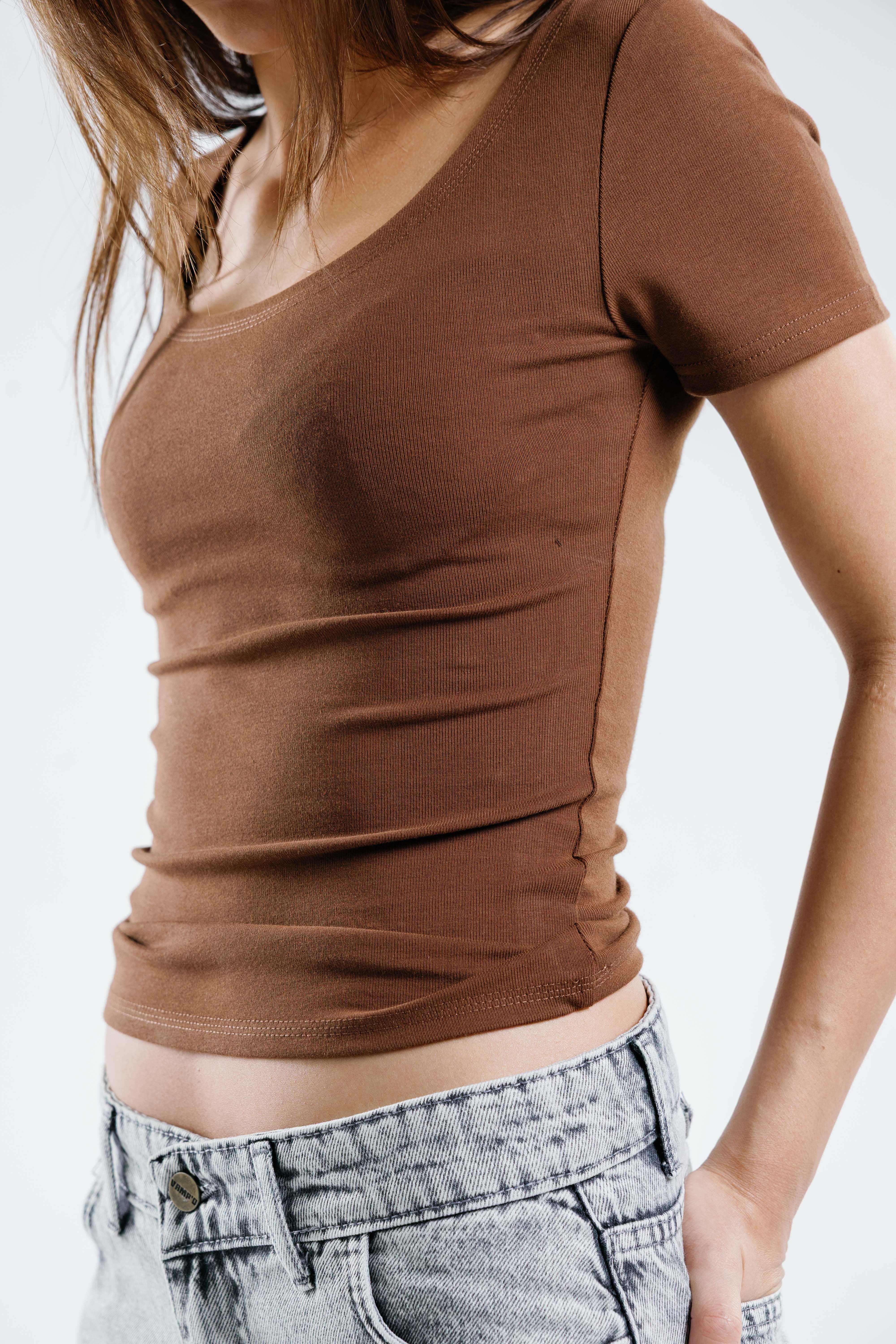 Round Short Sleeve Top