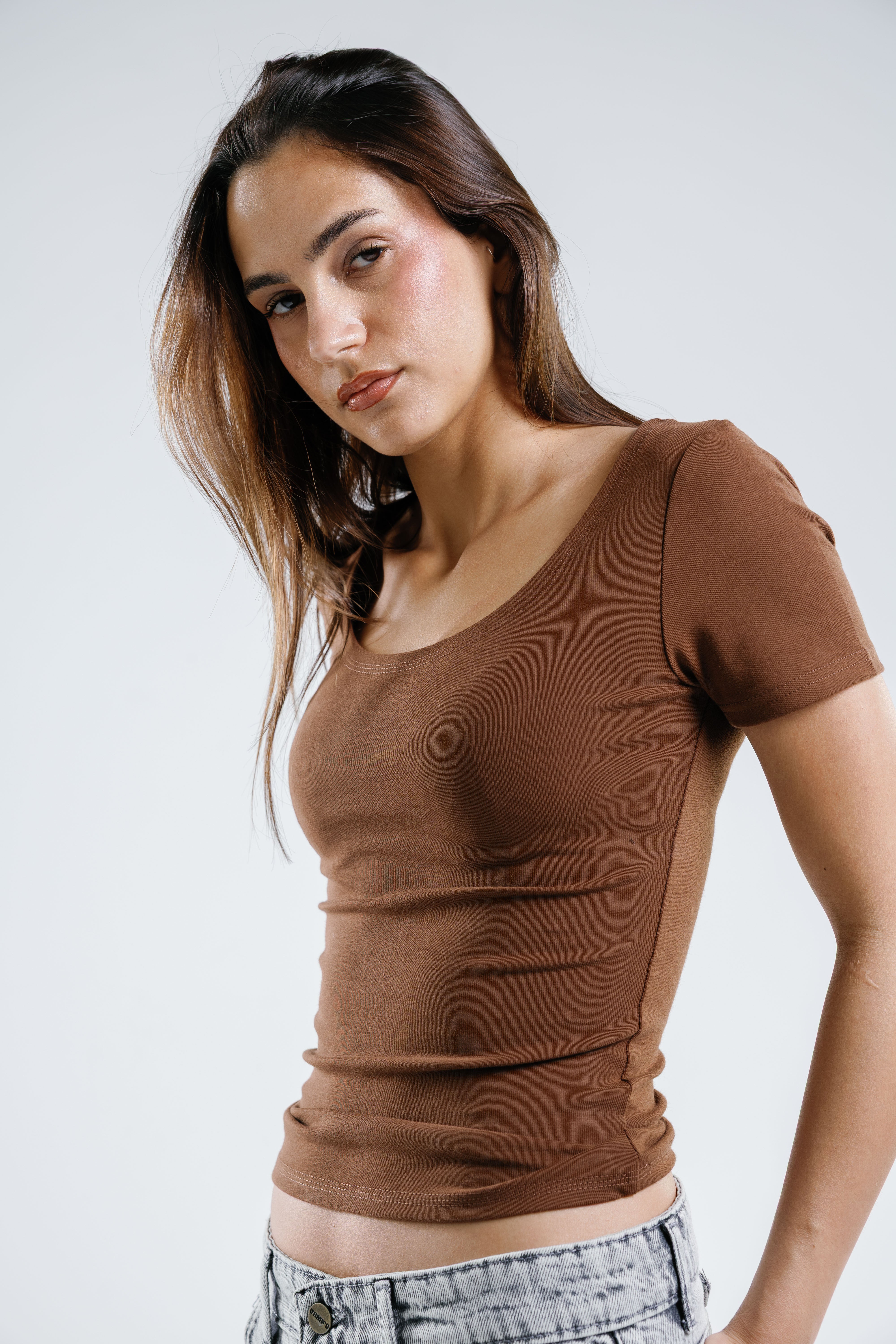Round Short Sleeve Top