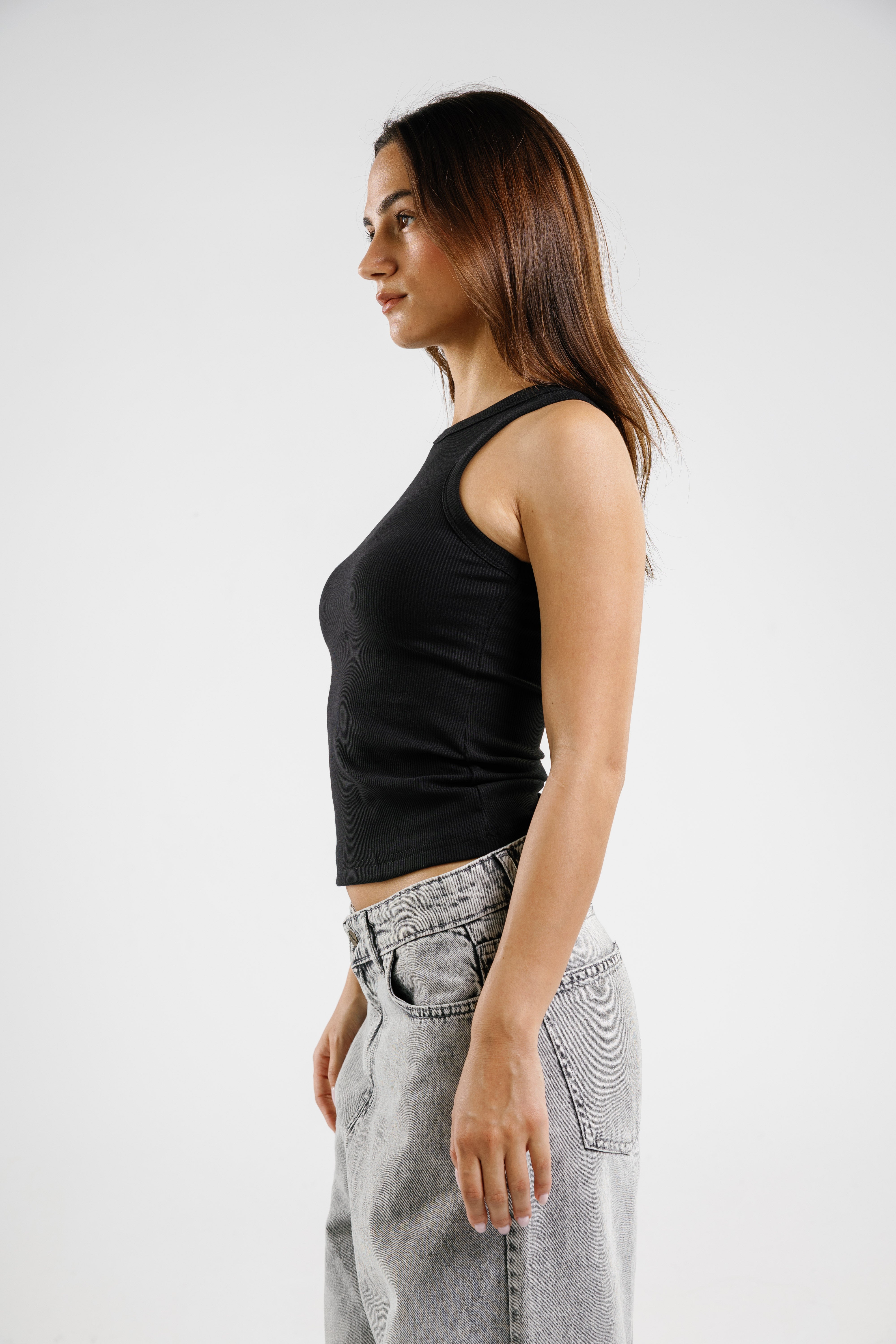 Crew Tank Top Ribbed