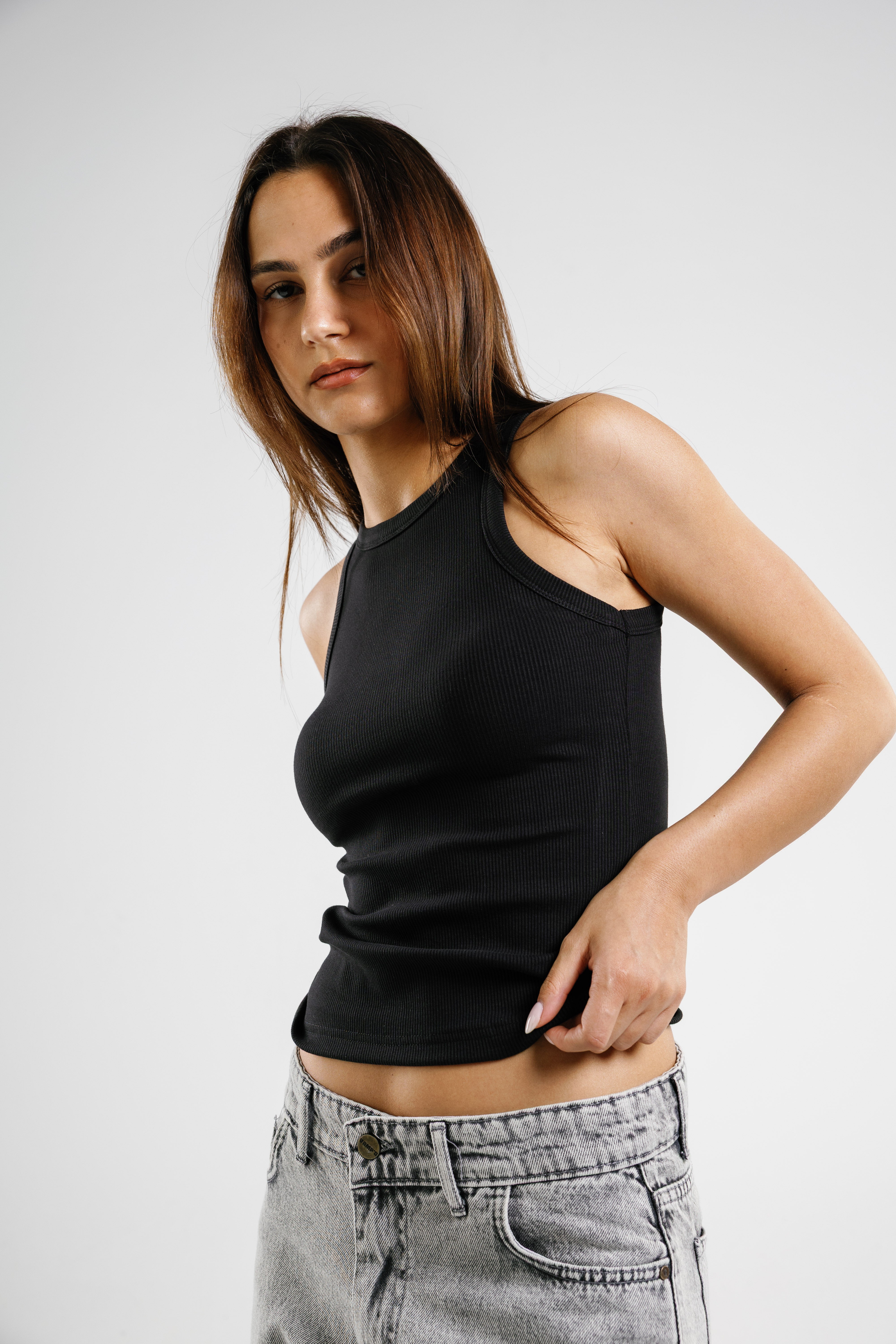 Crew Tank Top Ribbed