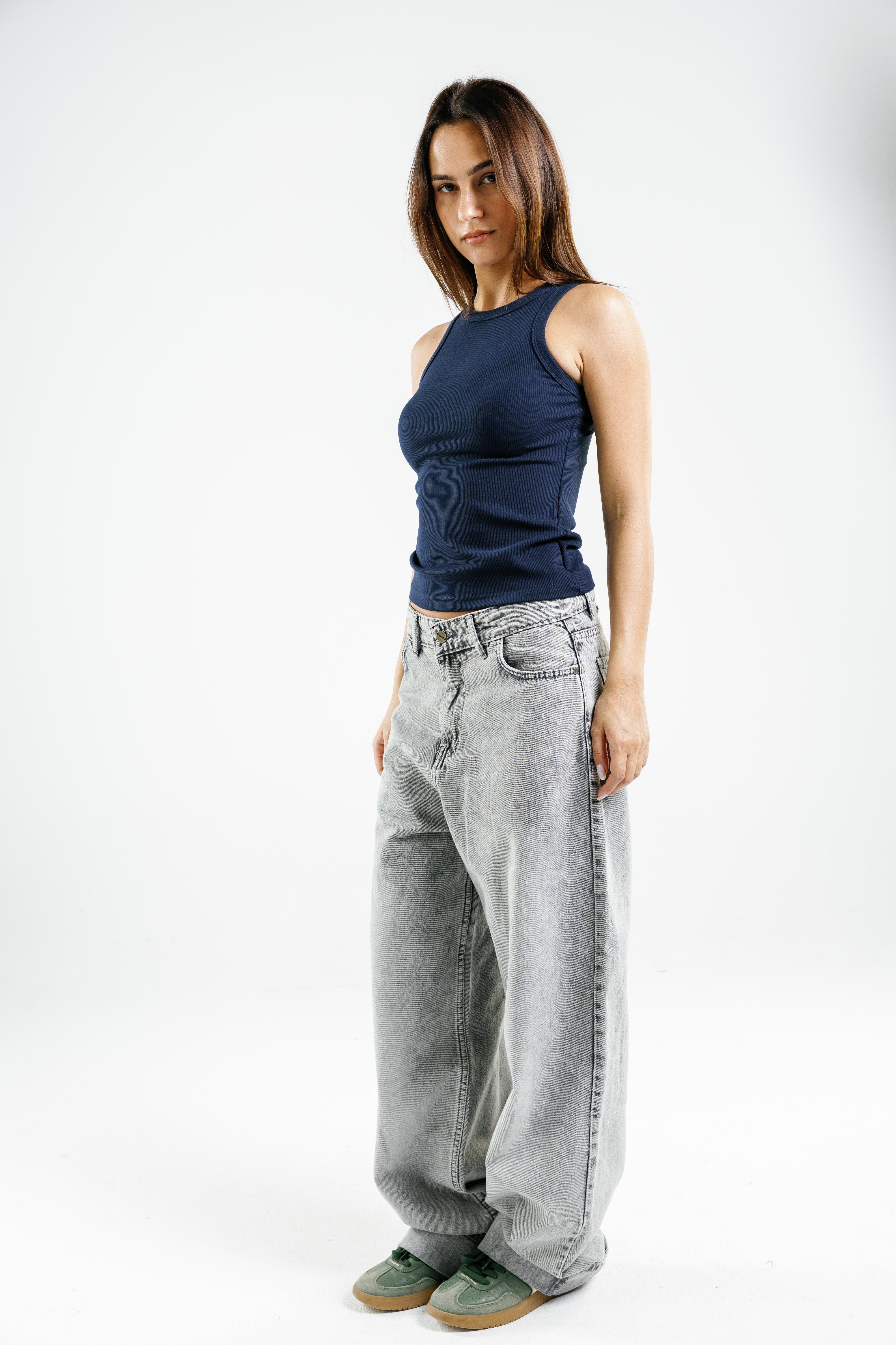 Crew Tank Top Ribbed