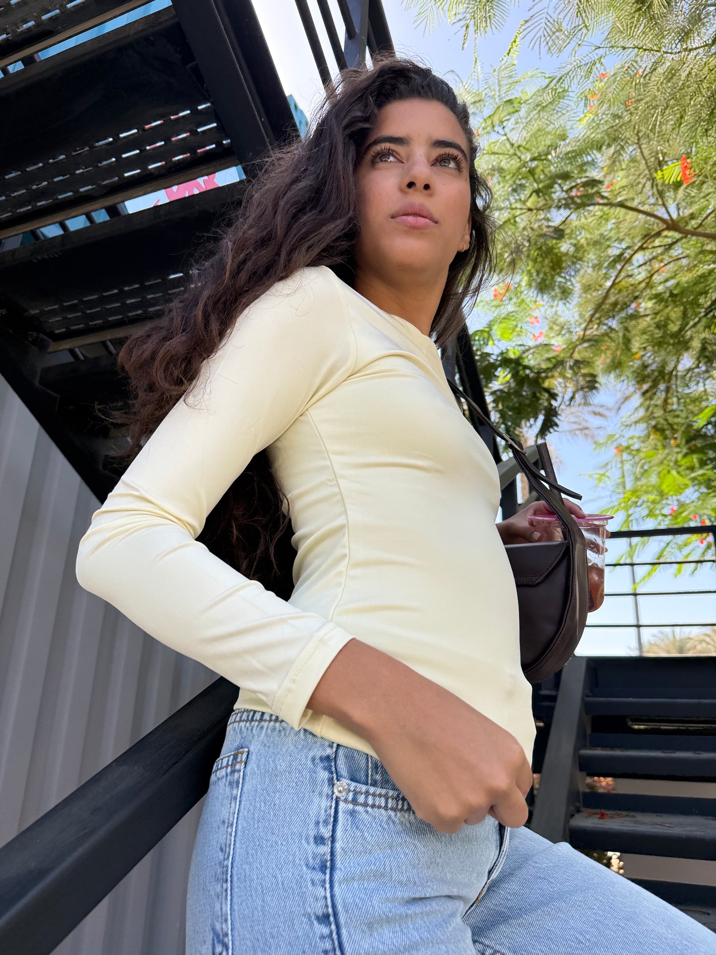 Crew Neck Long Sleeve Top