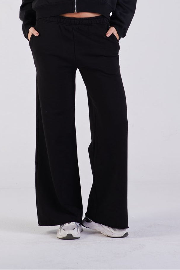 Straight-leg sweat pants