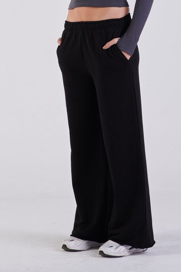 Straight-leg sweat pants