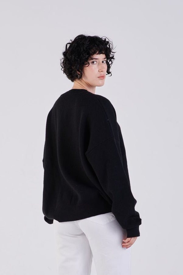 Soft knit V-neck jumper