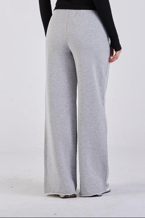 Straight-leg sweat pants