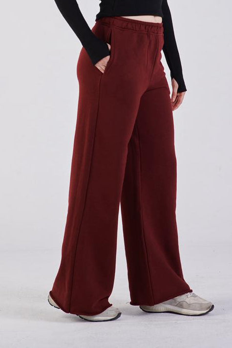 Straight-leg sweat pants