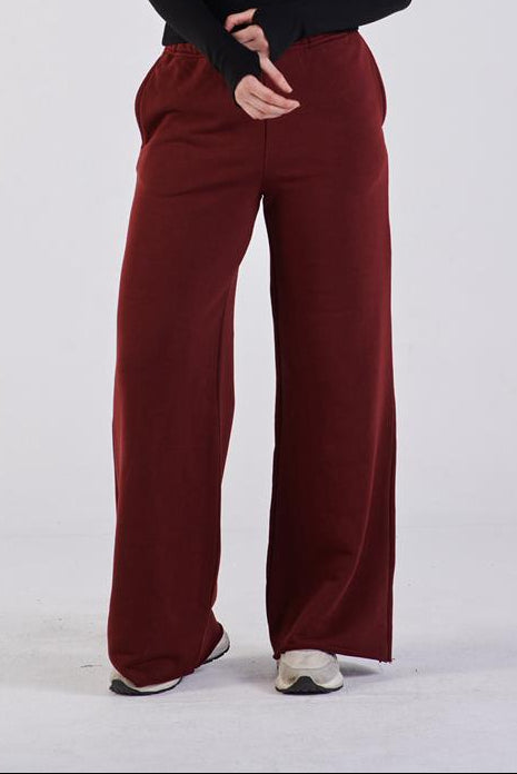 Straight-leg sweat pants