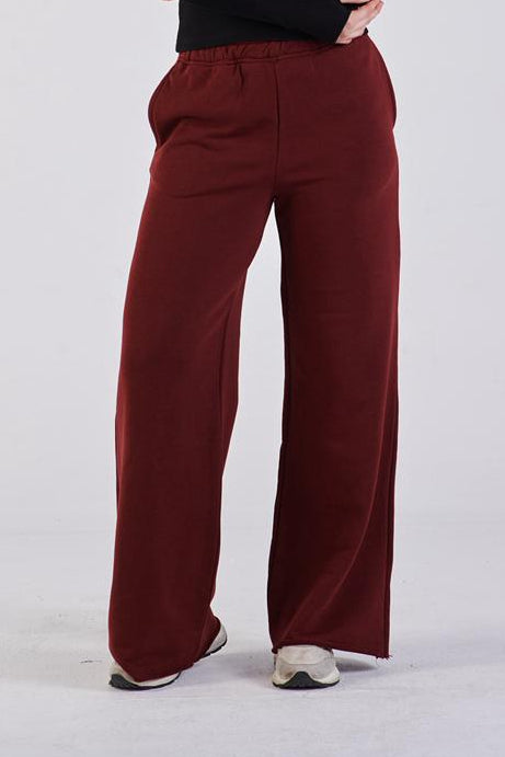 Straight-leg sweat pants