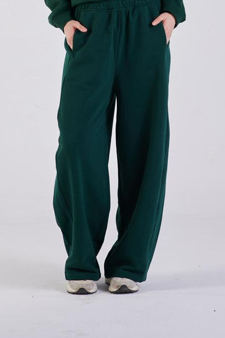 Plush barrel trousers