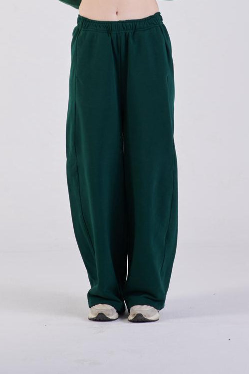 Plush barrel trousers