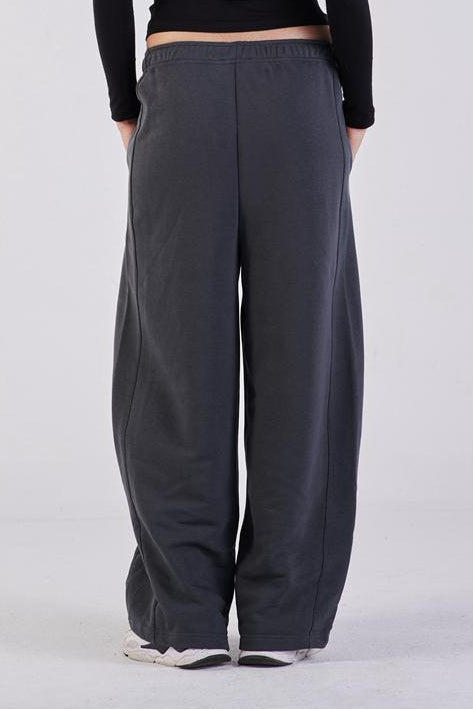 Plush barrel trousers